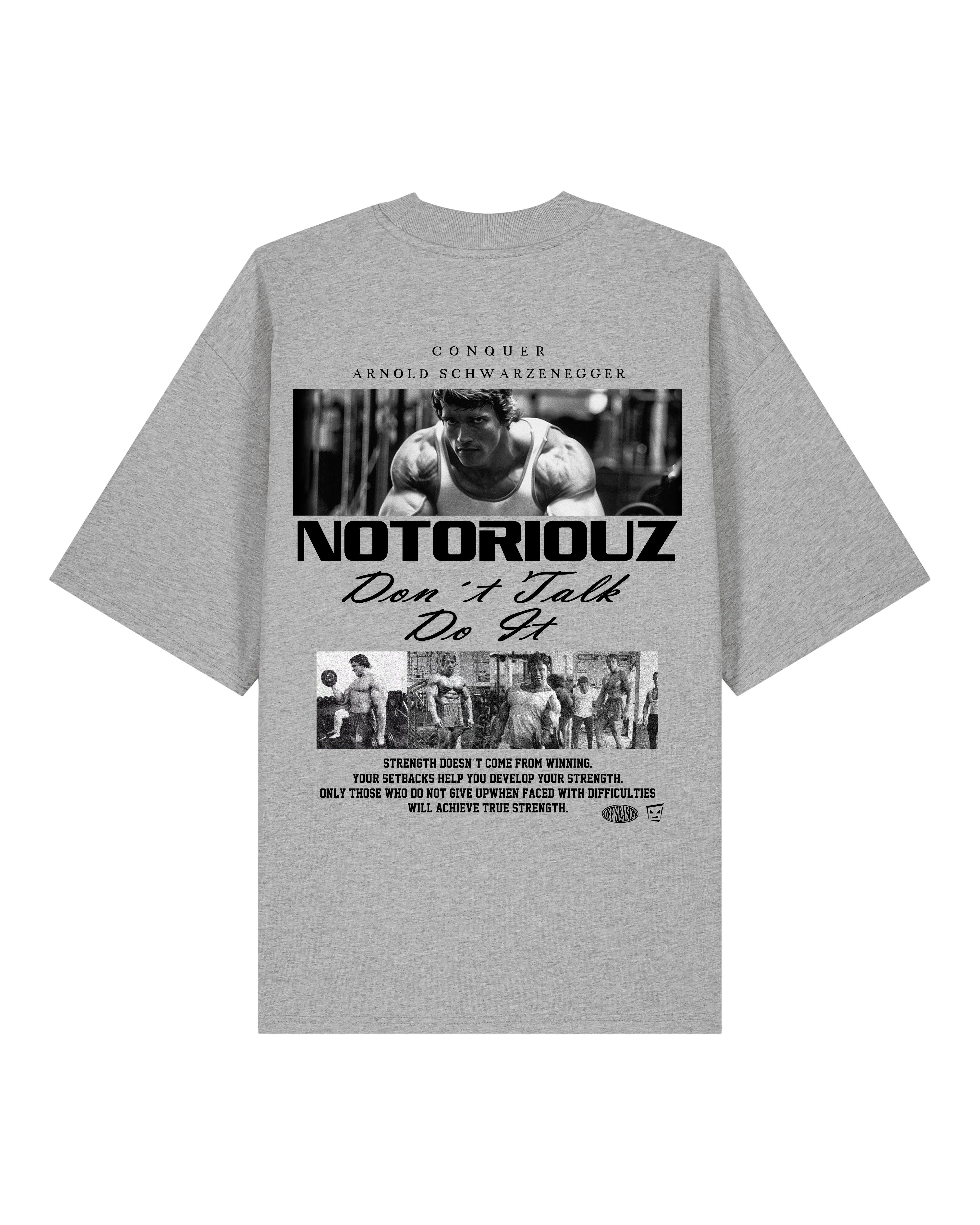 Teeflix Oversized Gym T-Shirt Deutsch | Pump Cover Bodybuilding Shirt Herren