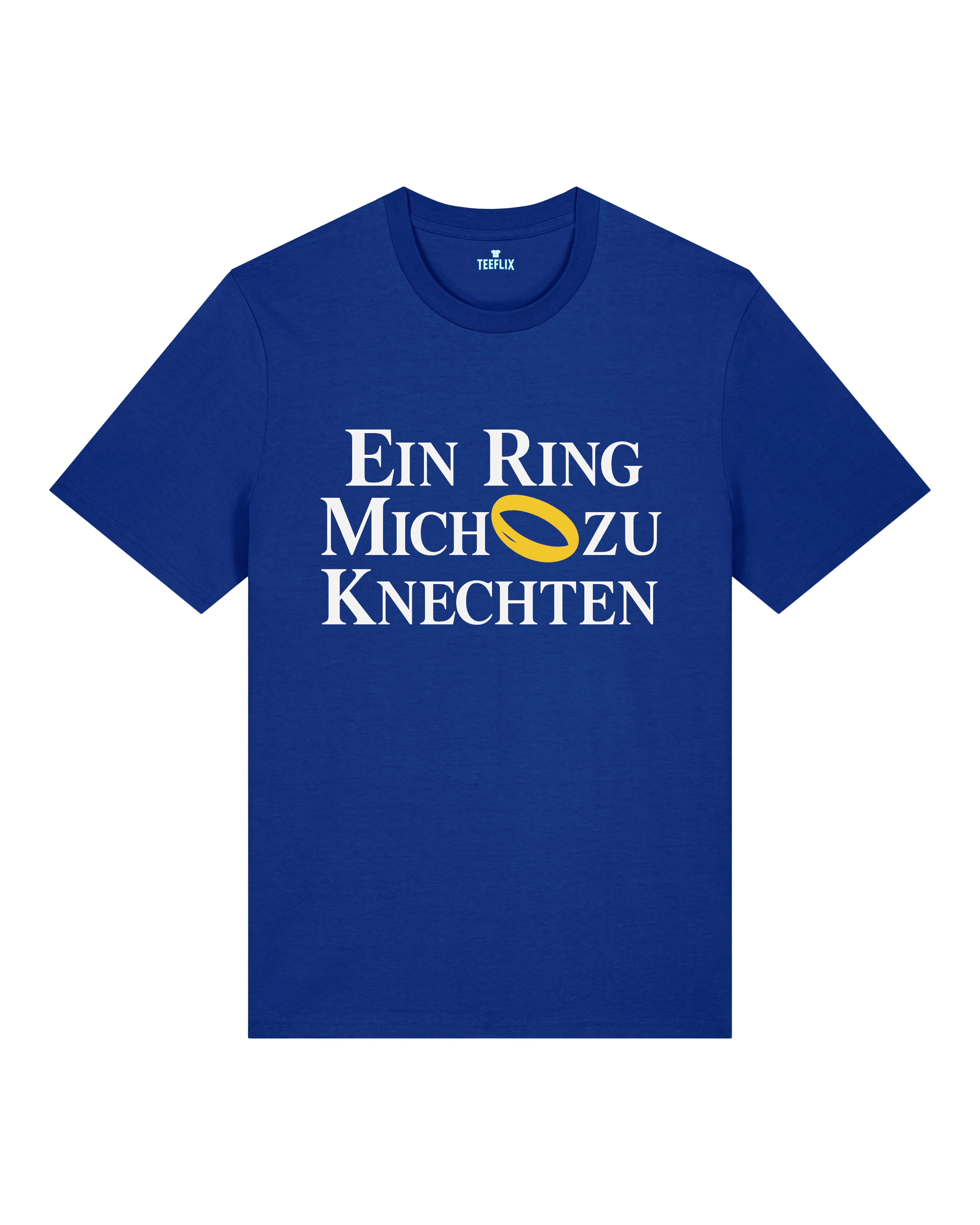 Ein Ring Mich Zu Knechten Shirt Blau – Lustiges JGA T-Shirt Unisex Teeflix