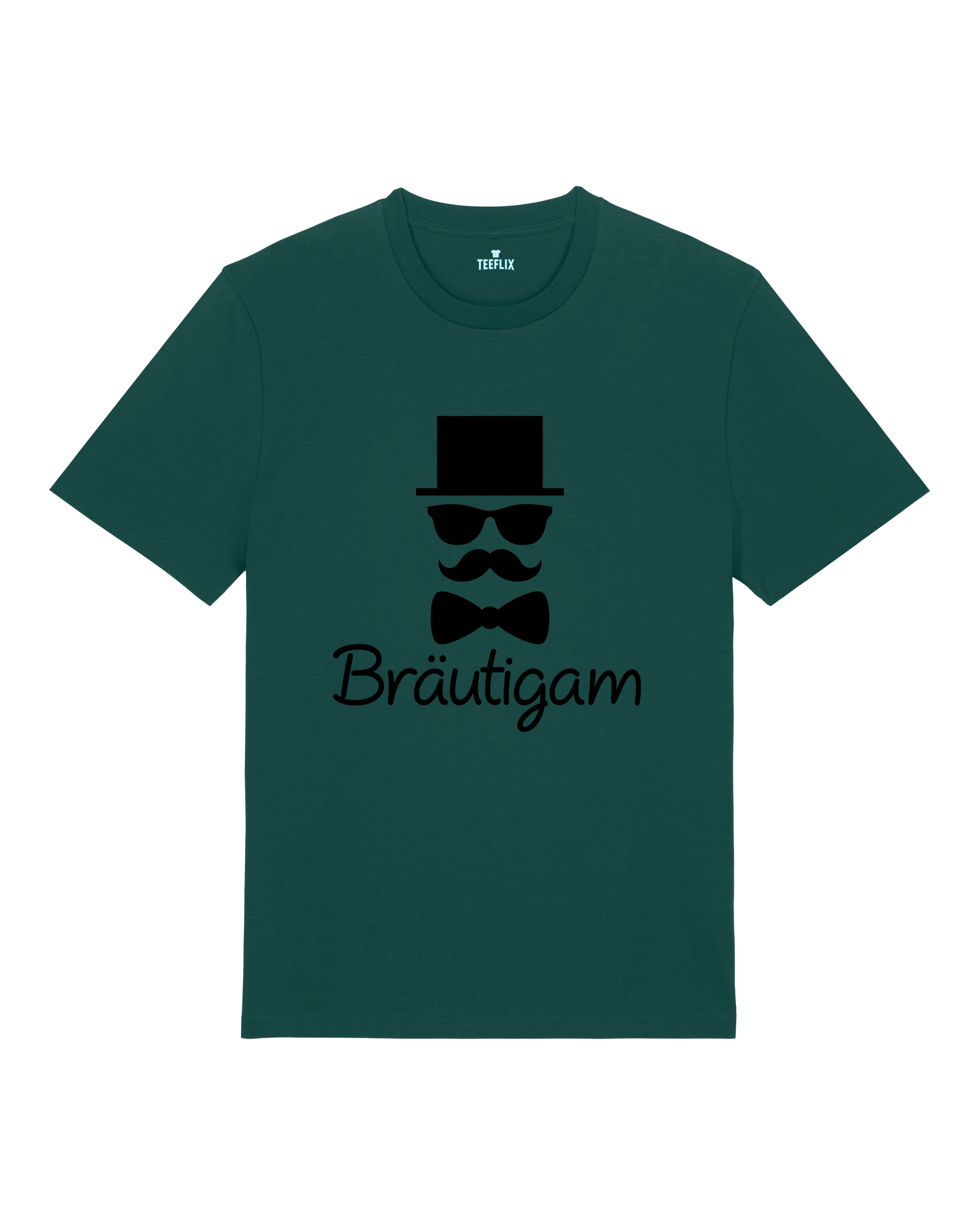 Bräutigam Shirt Grün Normal Fit für JGA Junggesellenabschied – Teeflix