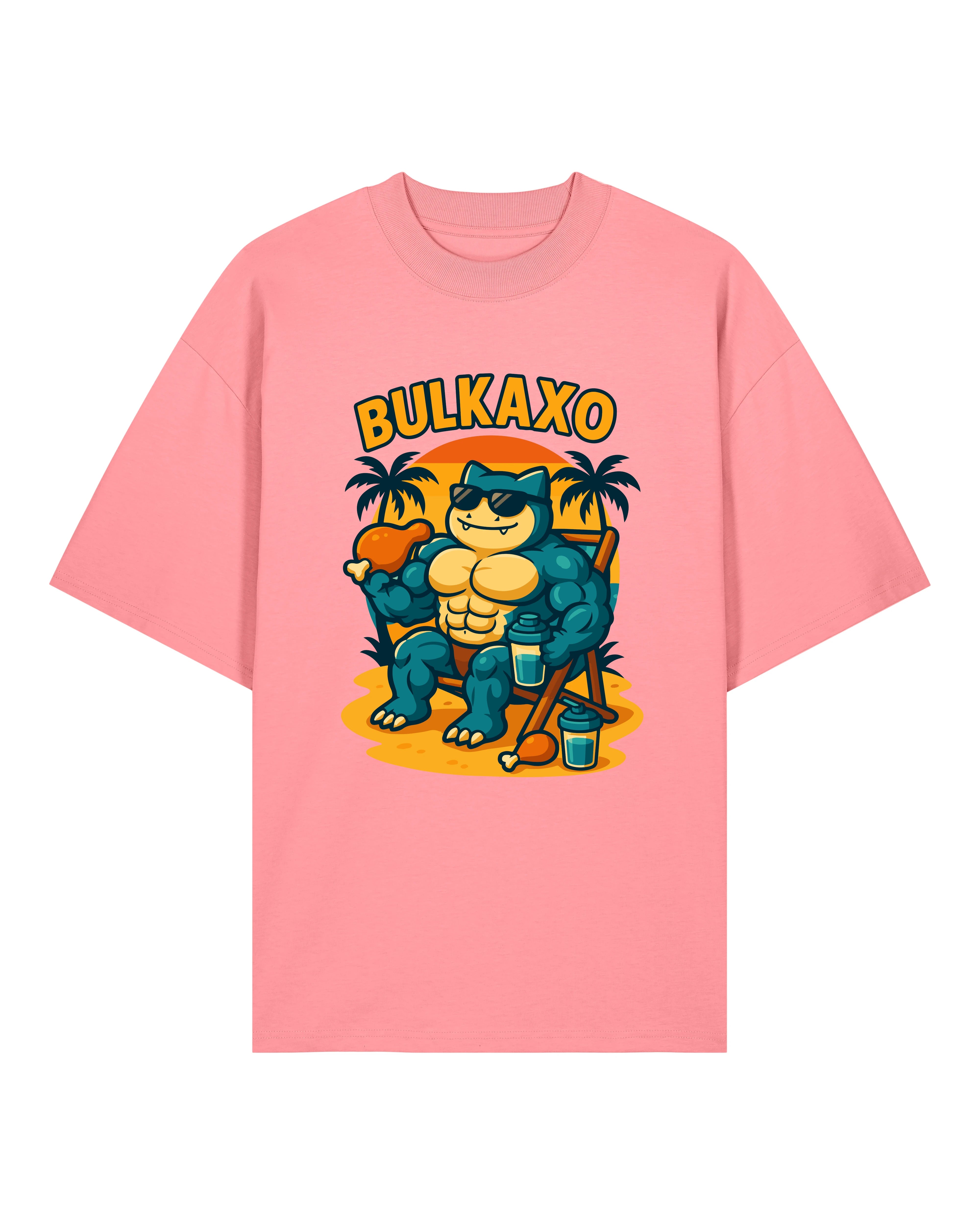 bulkaxo pump cover oversized gym shirt unisex bodybuilding fitness t-shirt pink teeflix