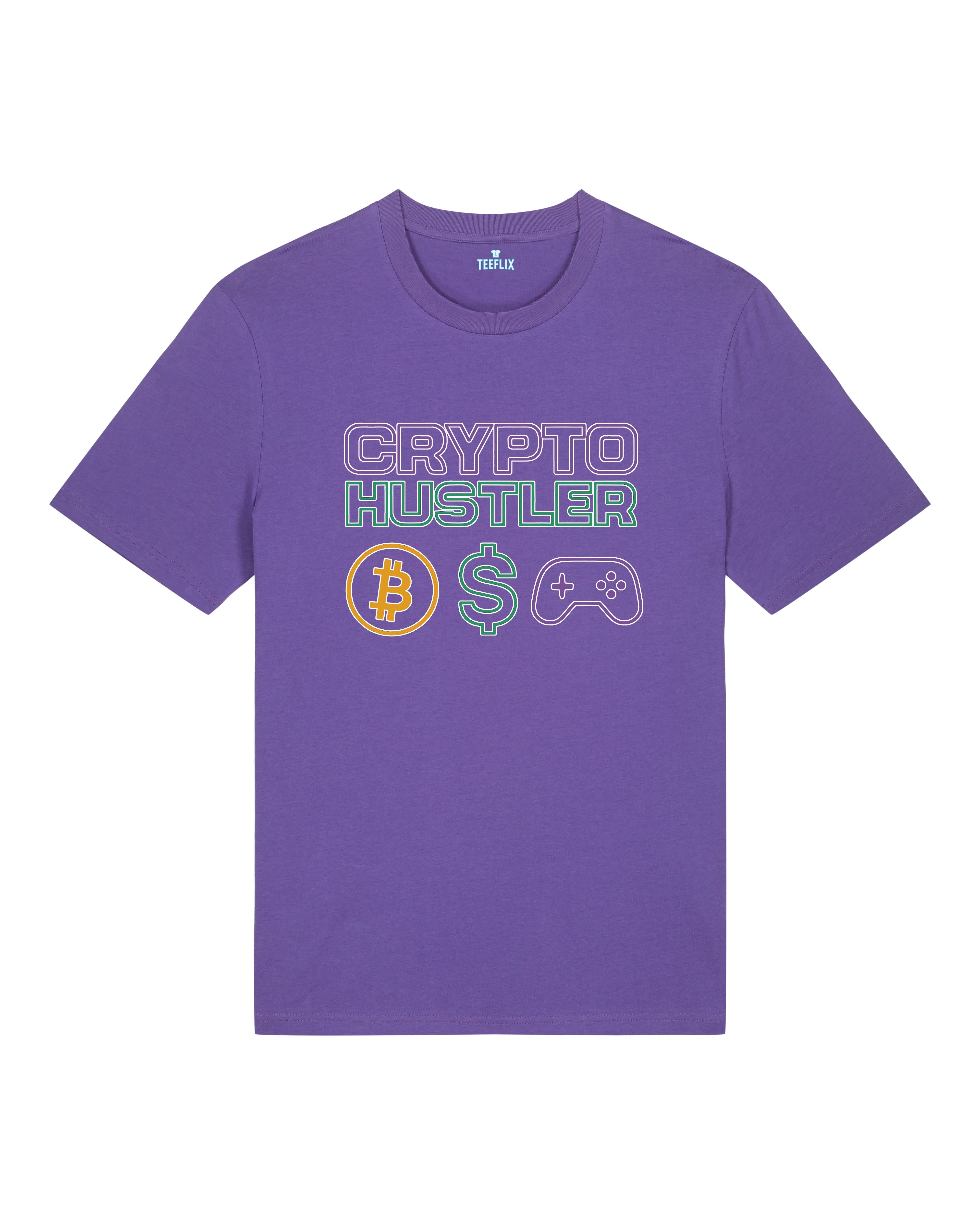 Crypto Hustler Bitcoin Dollar Gaming Crypto Shirt Lila – Teeflix Bitcoin Dollar Gaming Shirt
