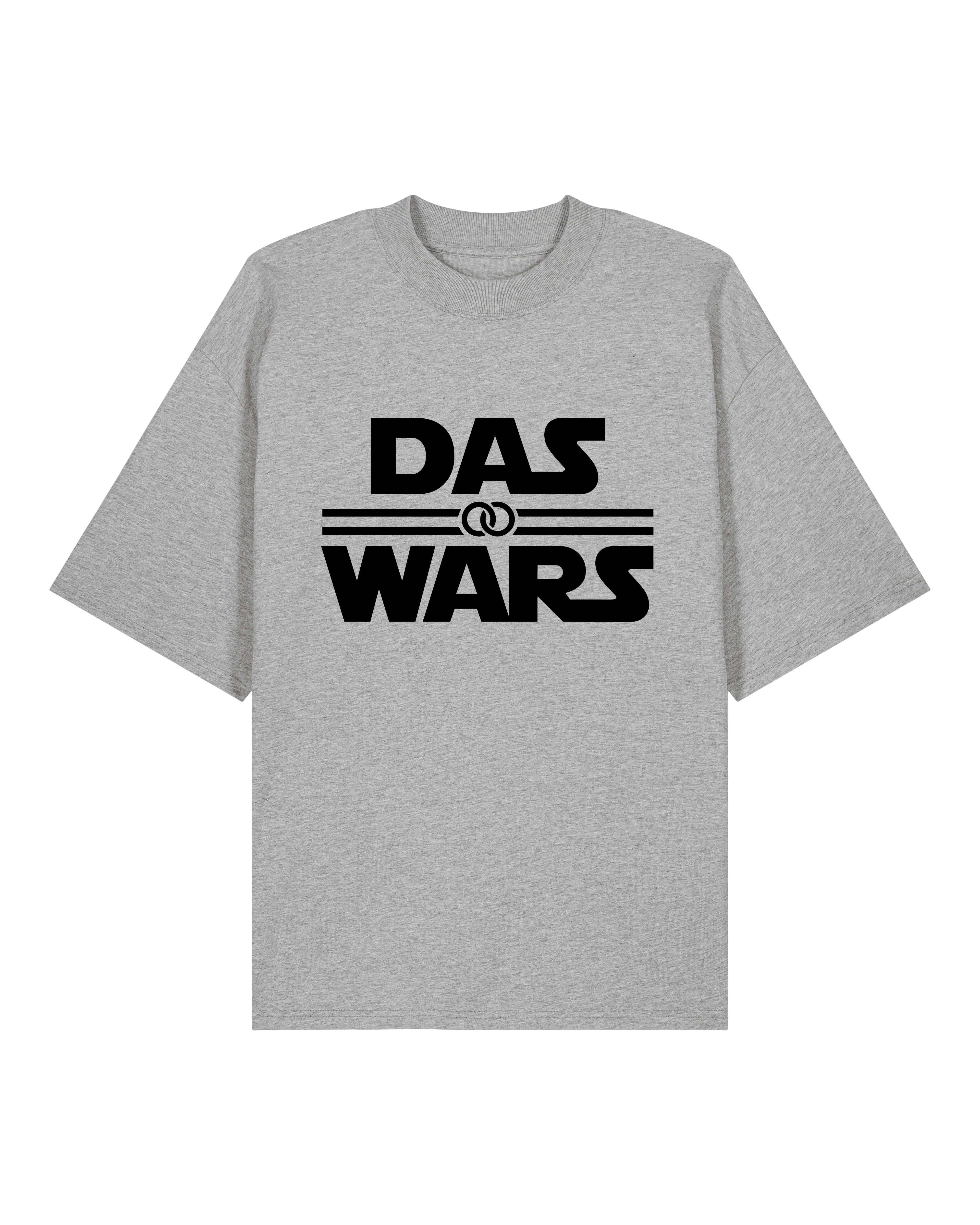 Graues DAS WARS T-Shirt im Oversized Look – für JGA Gruppen – Teeflix