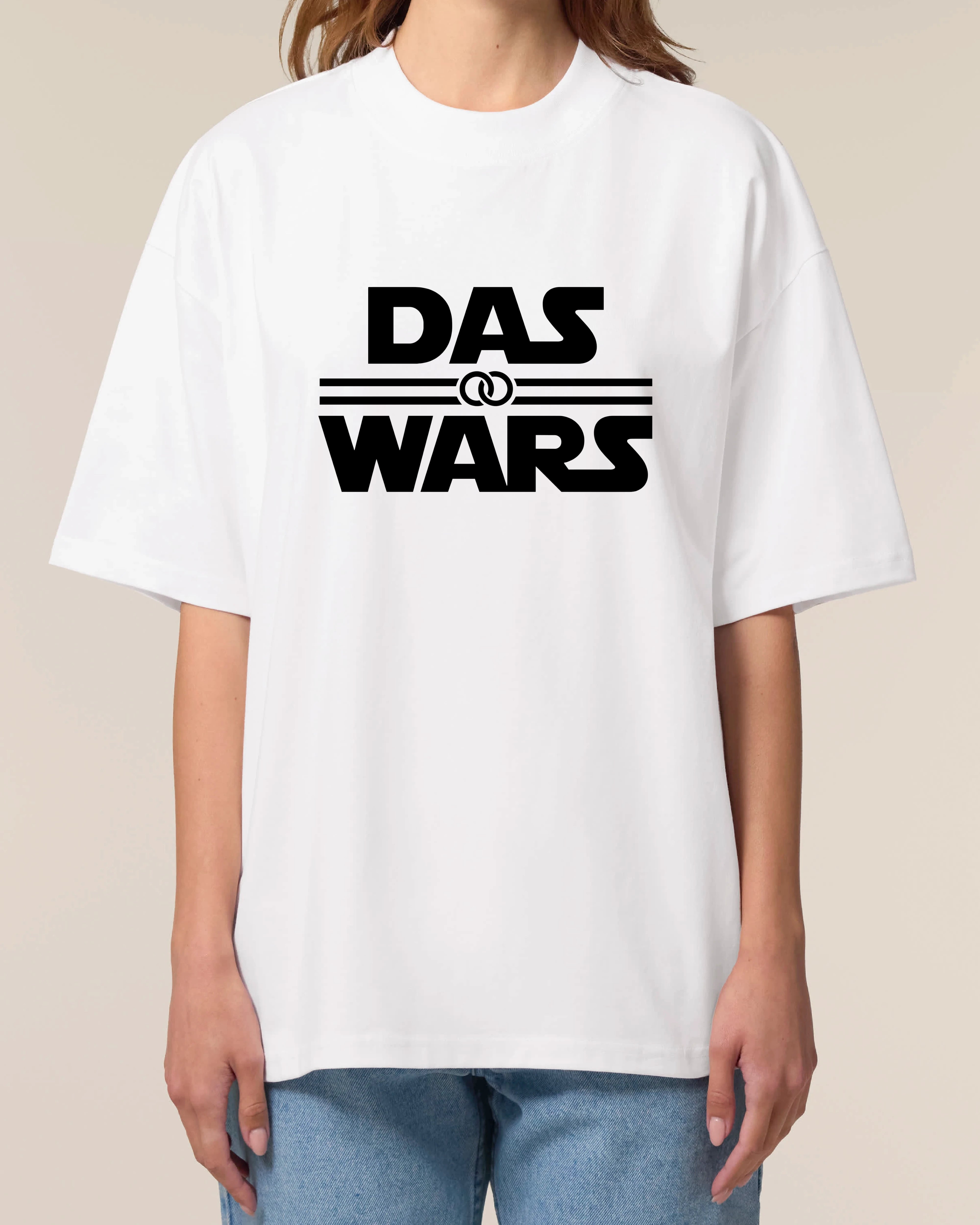 Weißes DAS WARS Shirt für JGA im Oversized-Look für Frauen – Teeflix