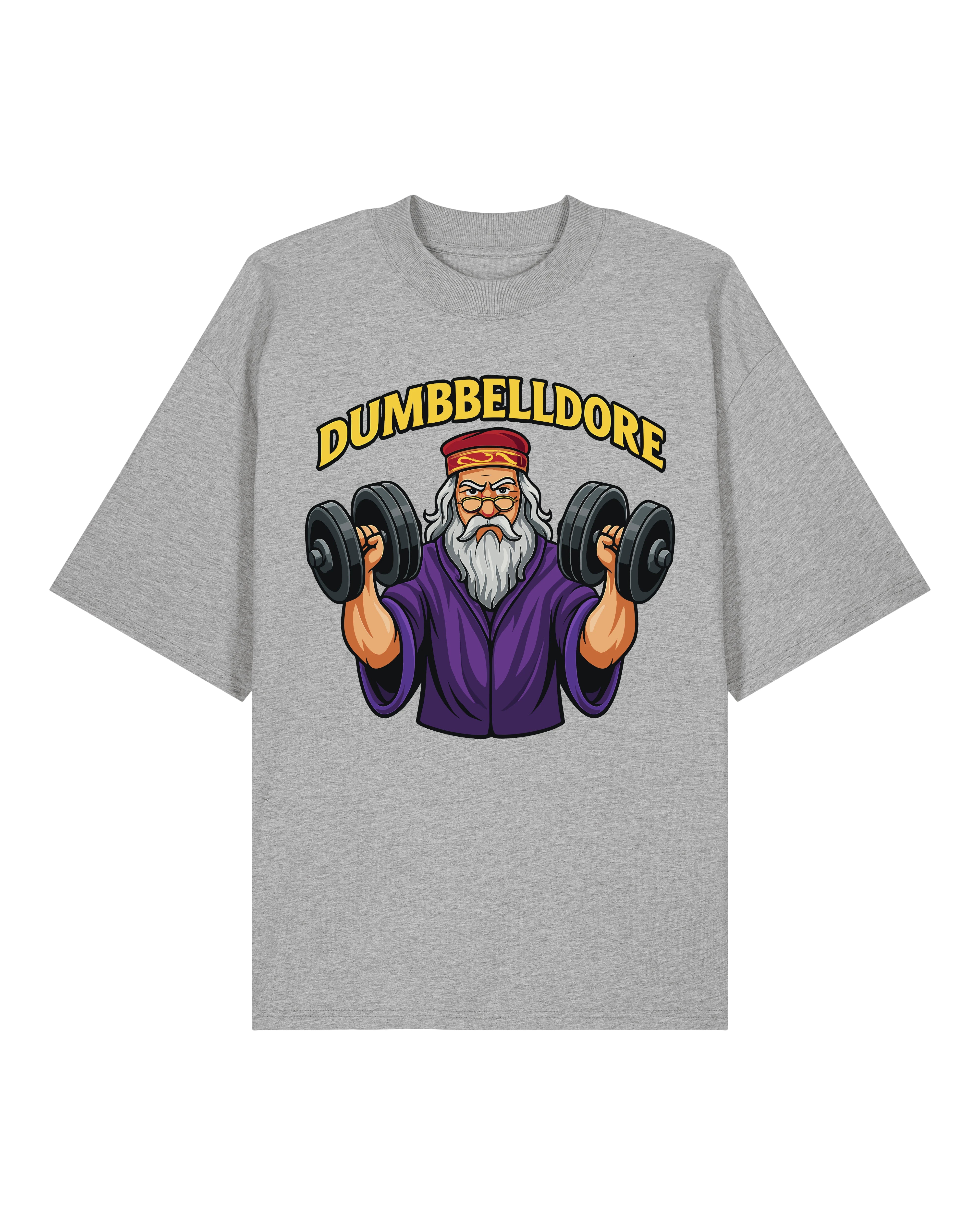 Dumbbelldore Shirt in Grau – Lustiges Gym Pump Cover für Bodybuilder – Teeflix