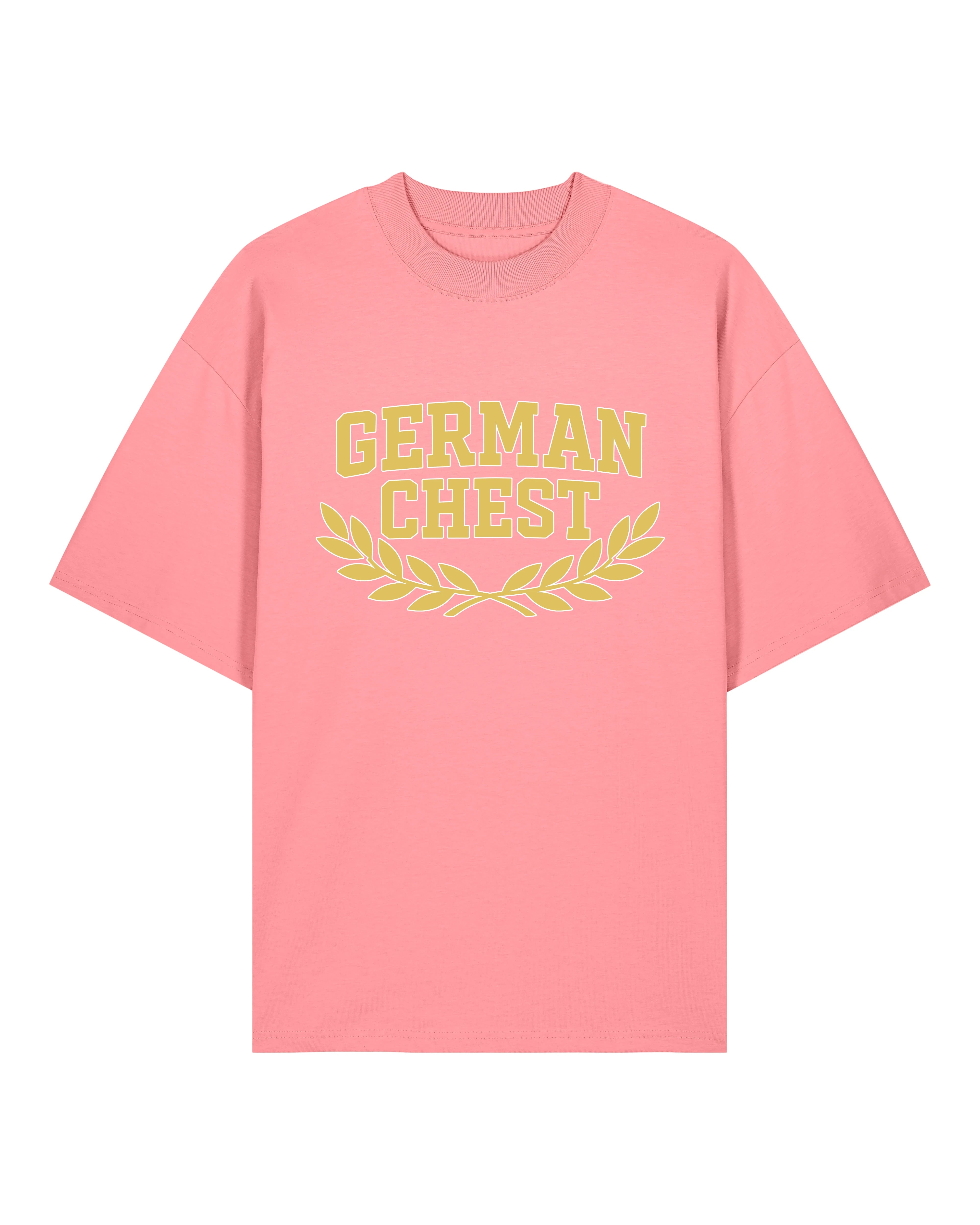 German Chest Oversized Pump Cover Shirt Pink | Gym Shirt, Fitness Shirt, Pump Cover
