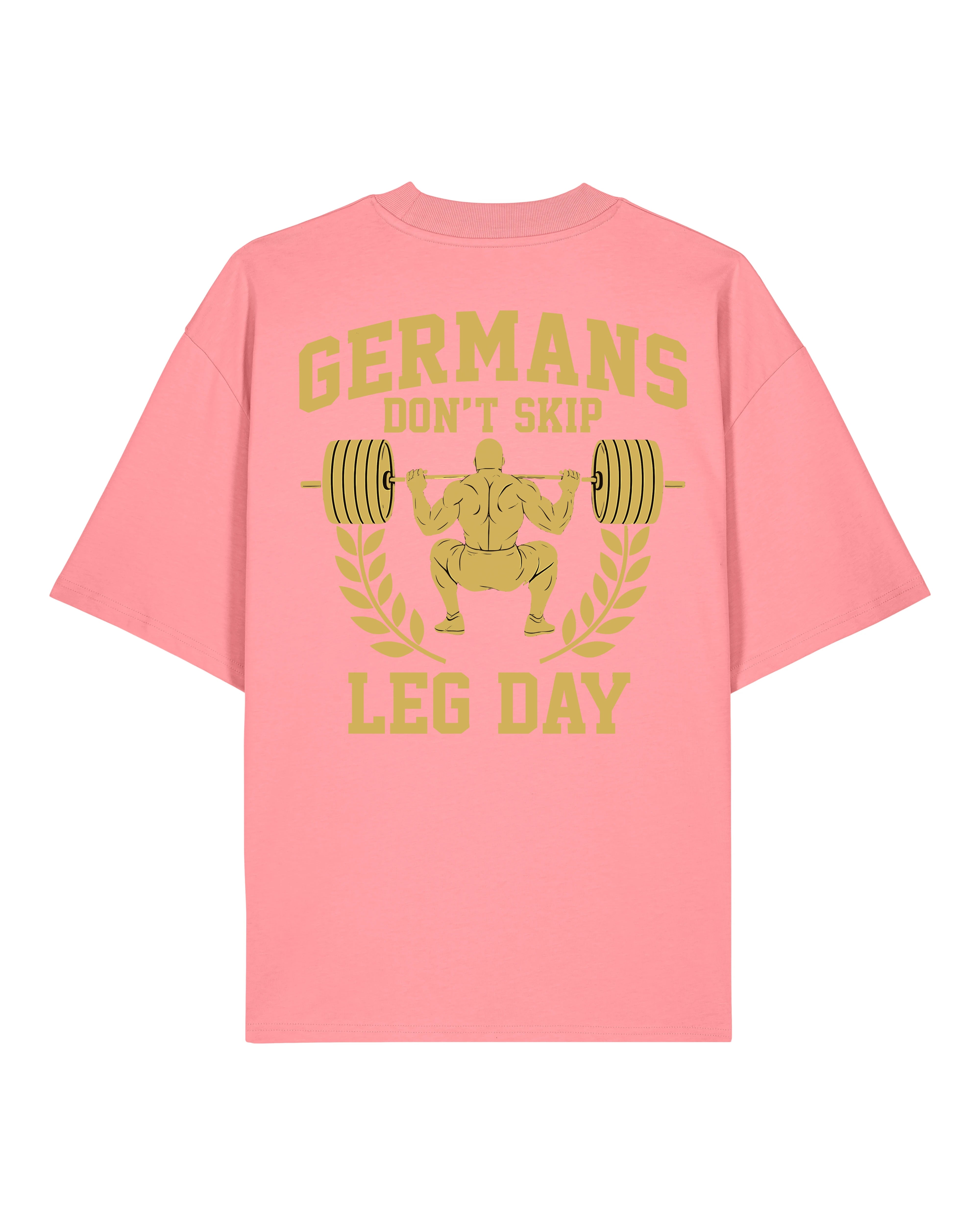 Germans Don’t Skip Leg Day Pump Cover pinkes Oversized Gym Shirt Teeflix