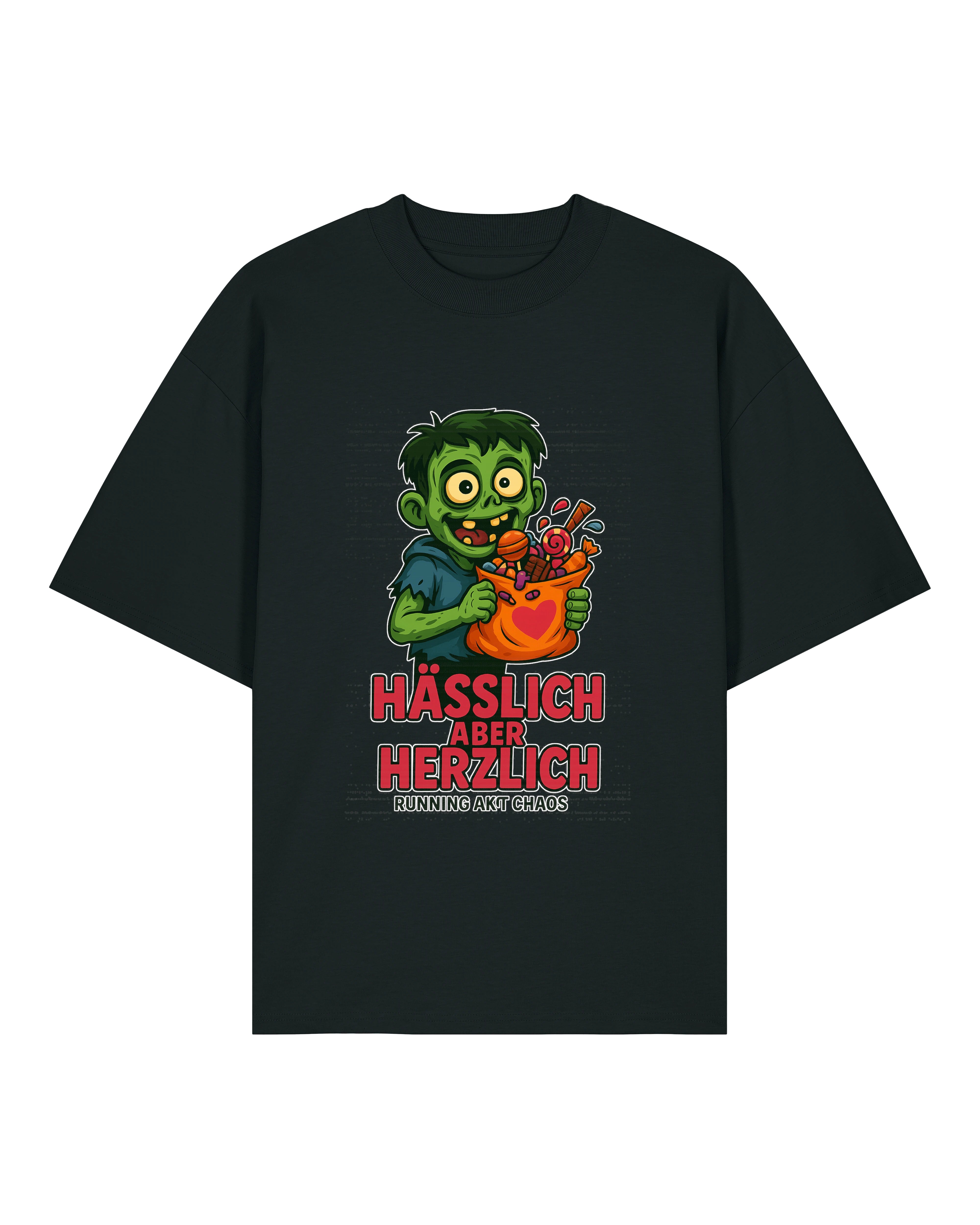 Spooky Zombie Shirt für Halloween – Oversized Schwarz – Teeflix