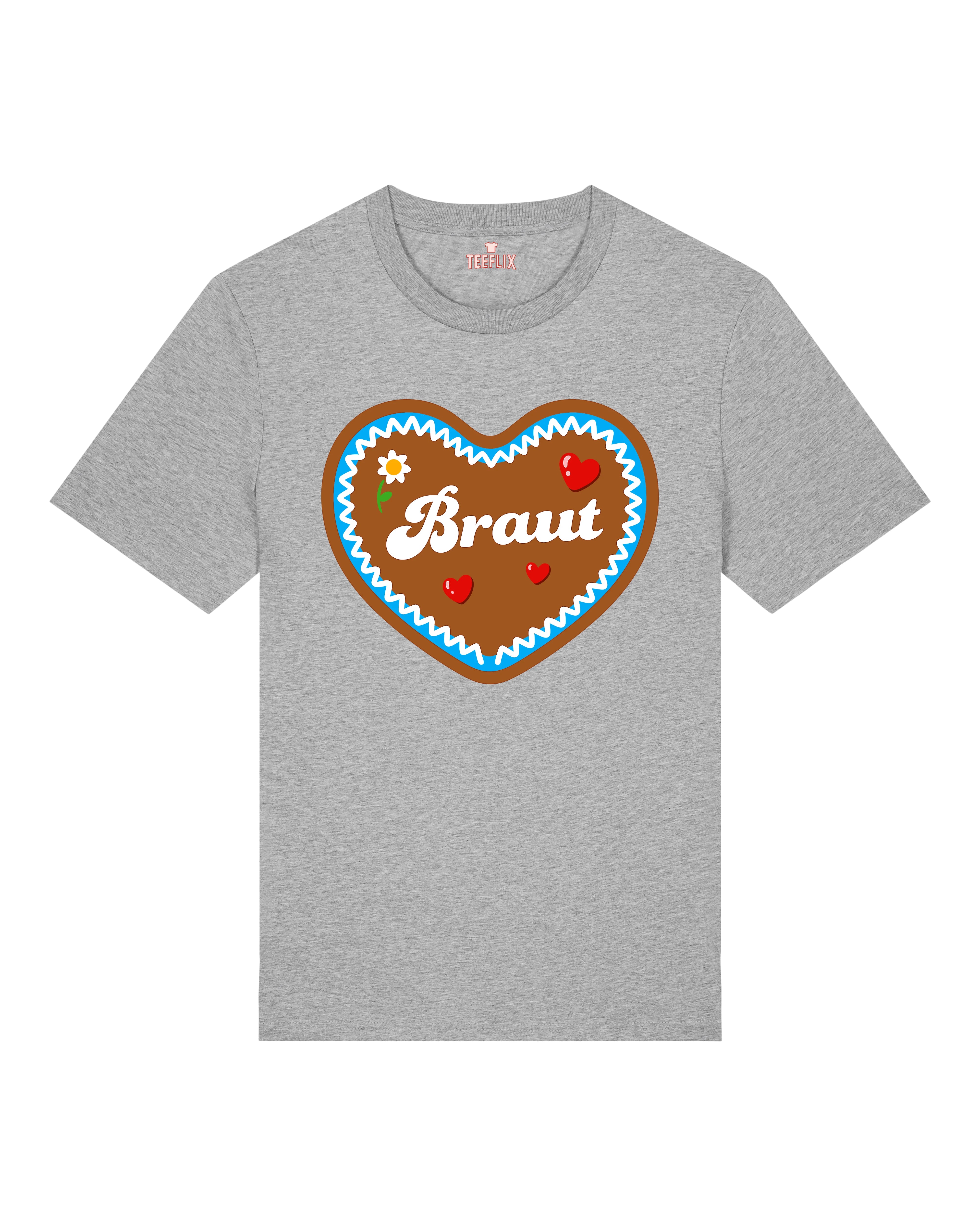 Braut JGA T-Shirt – Lebkuchenherz Junggesellinnenabschied | Teeflix