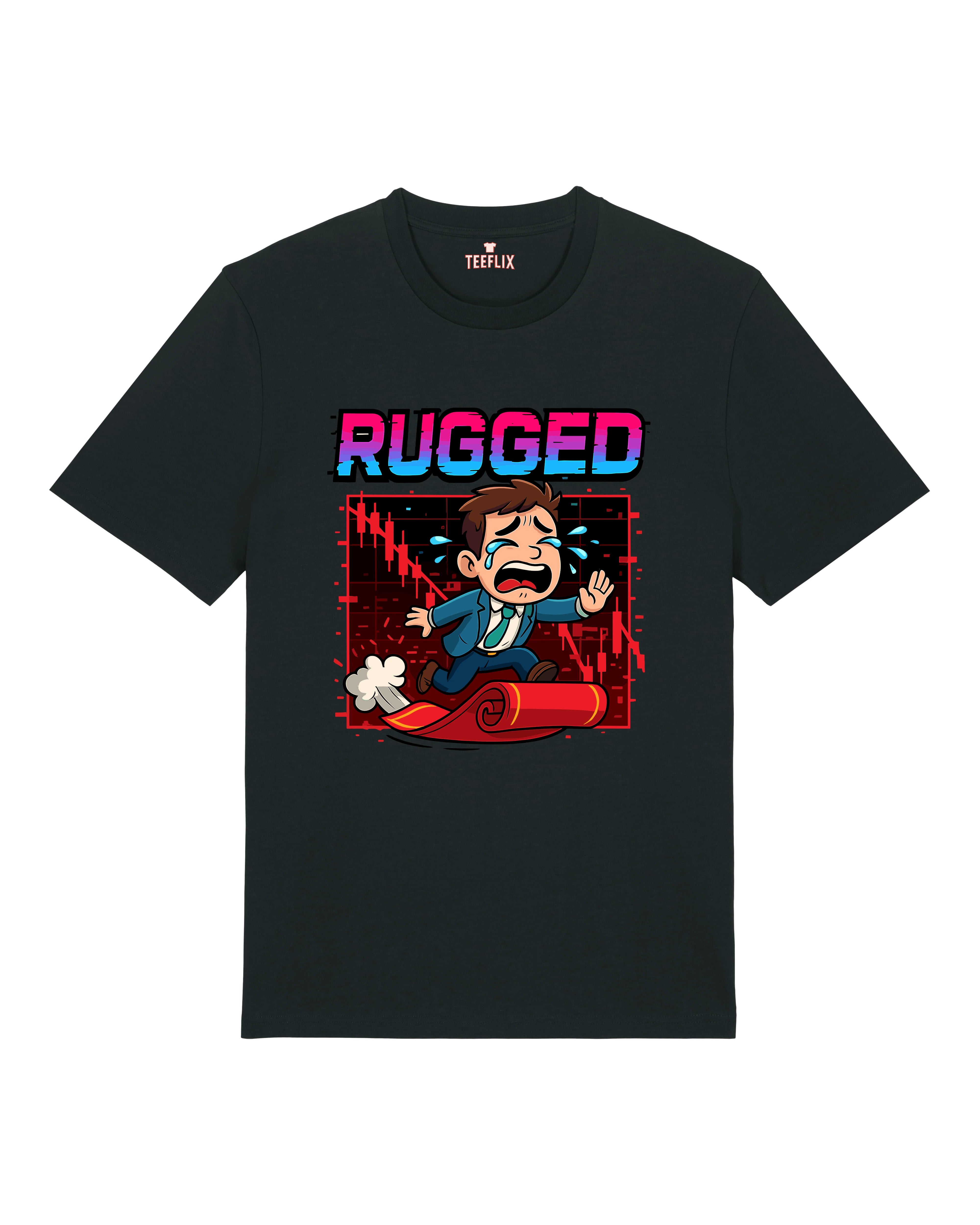 Rugged Crypto Meme Shirt Bitcoin Trading | Teeflix