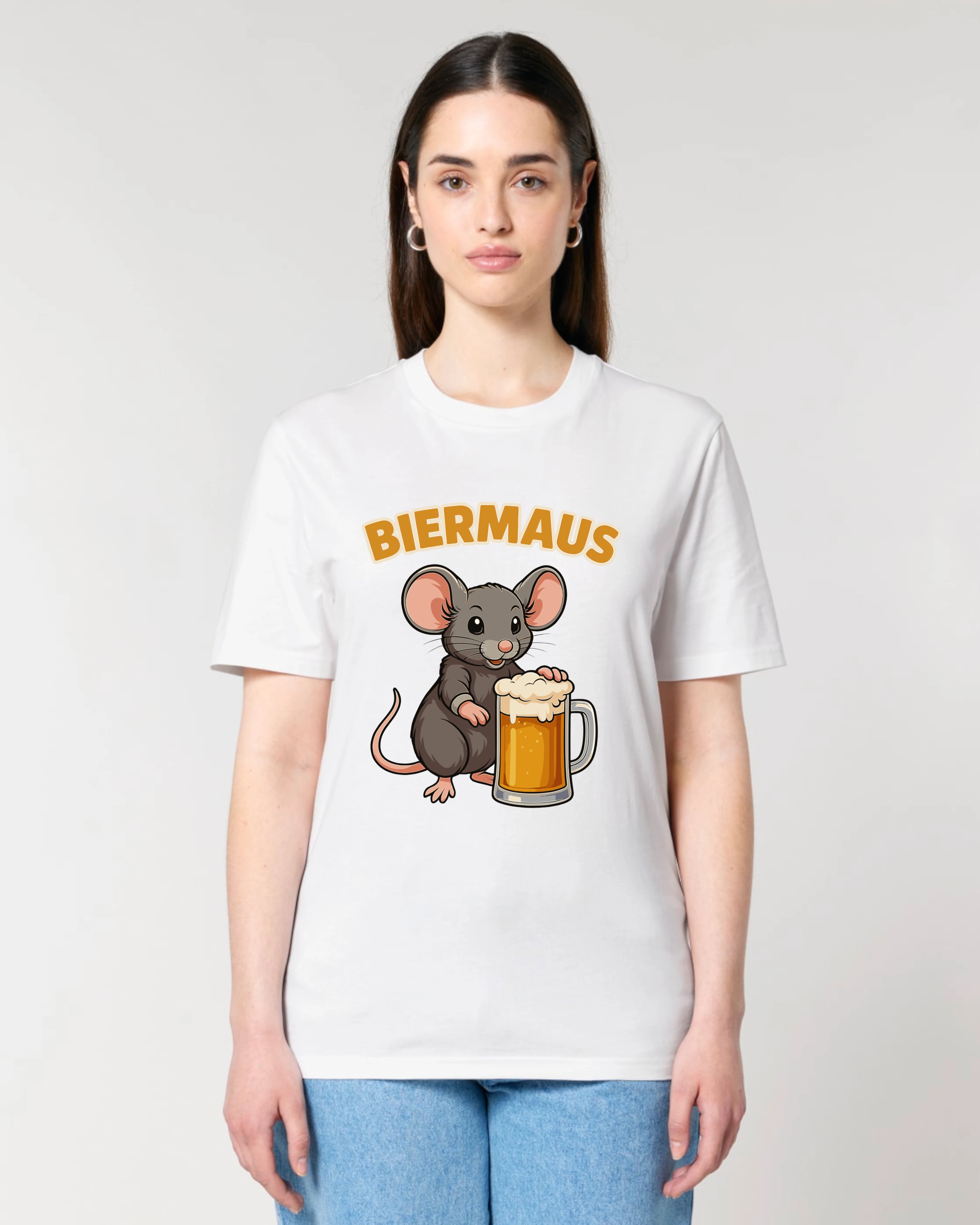 Biermaus T-Shirt – Lustiges Bier-Shirt mit Maus-Motiv | Teeflix