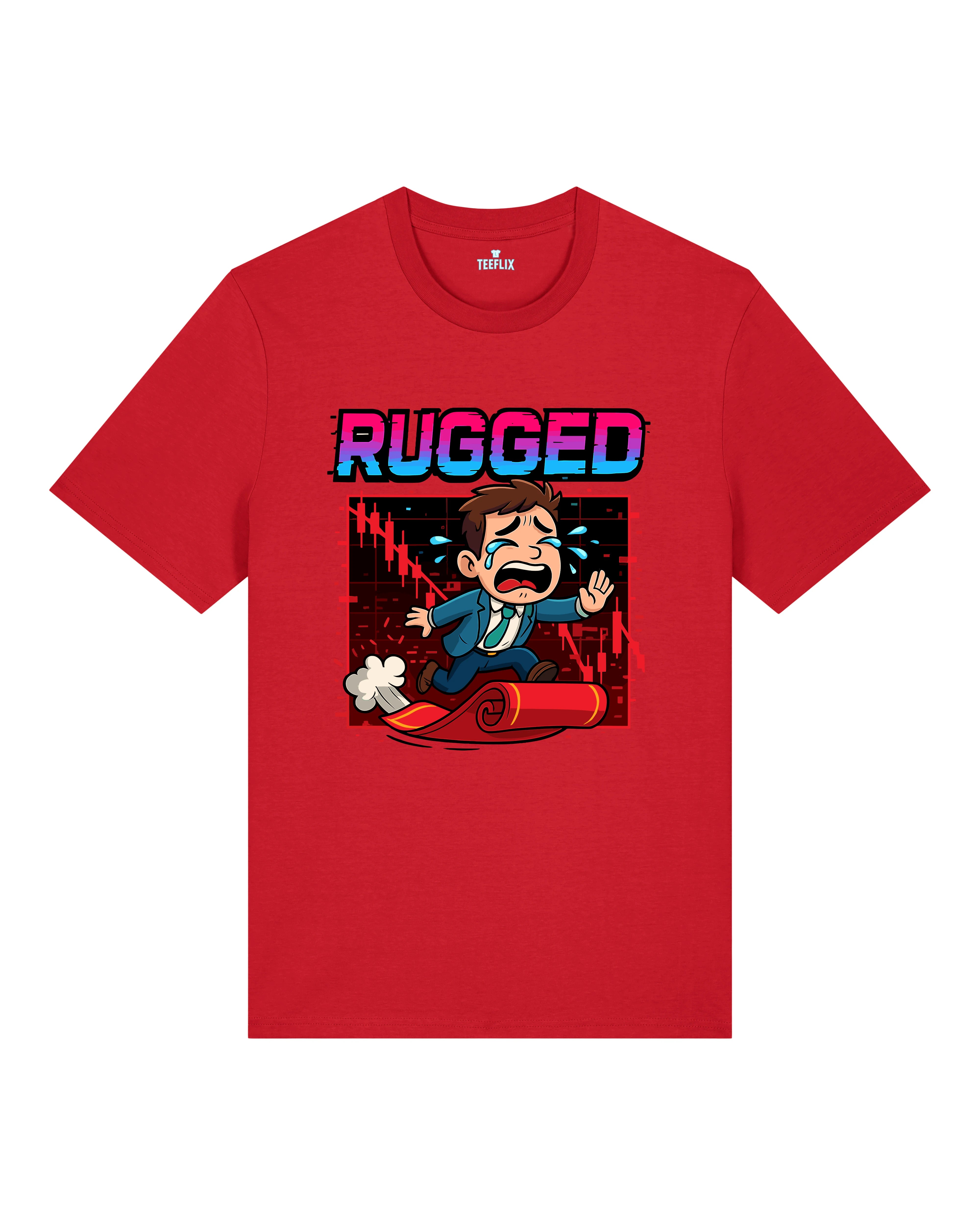 Rugged Crypto Meme Shirt Bitcoin Trading | Teeflix