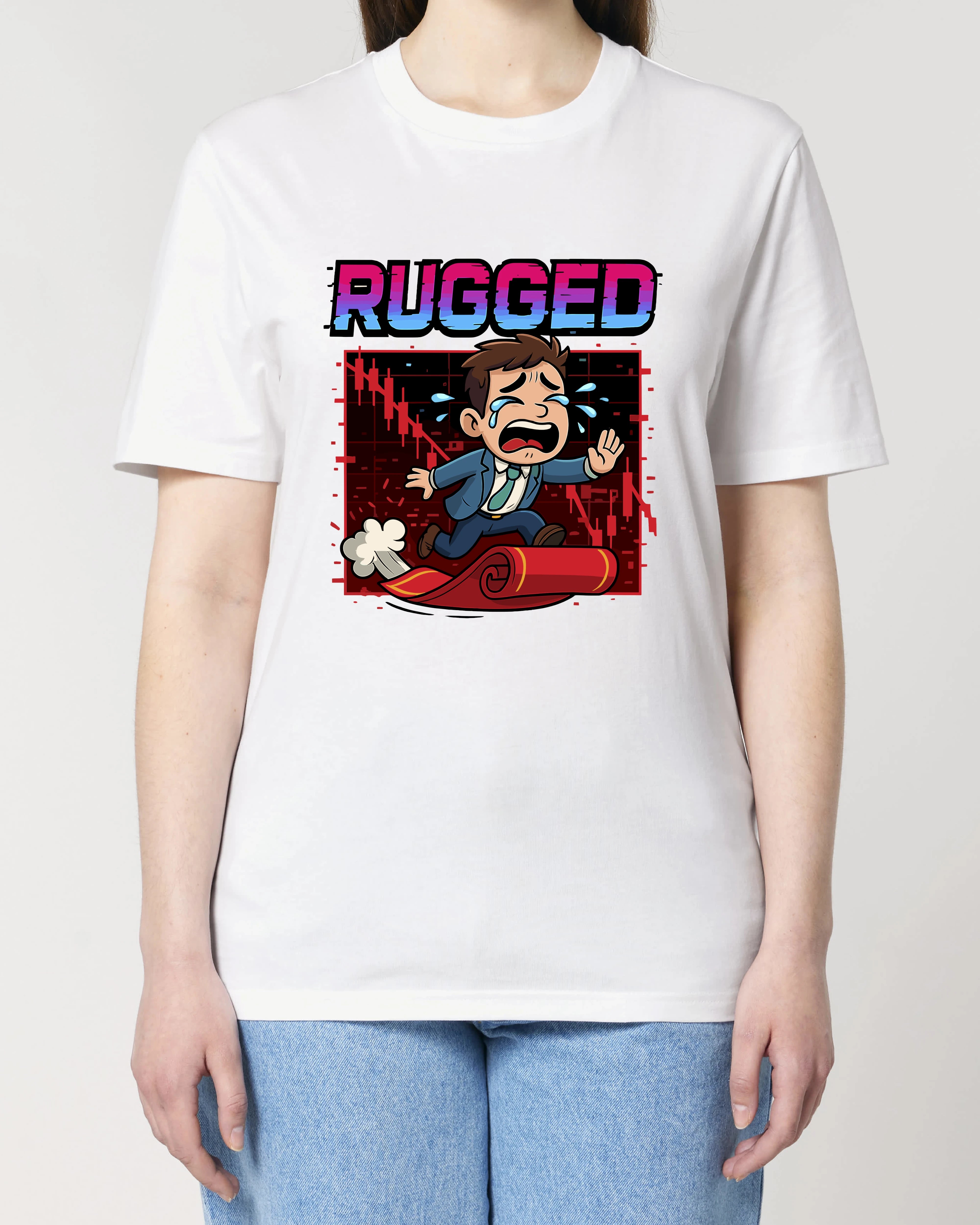 Rugged Crypto Meme Shirt Bitcoin Trading | Teeflix