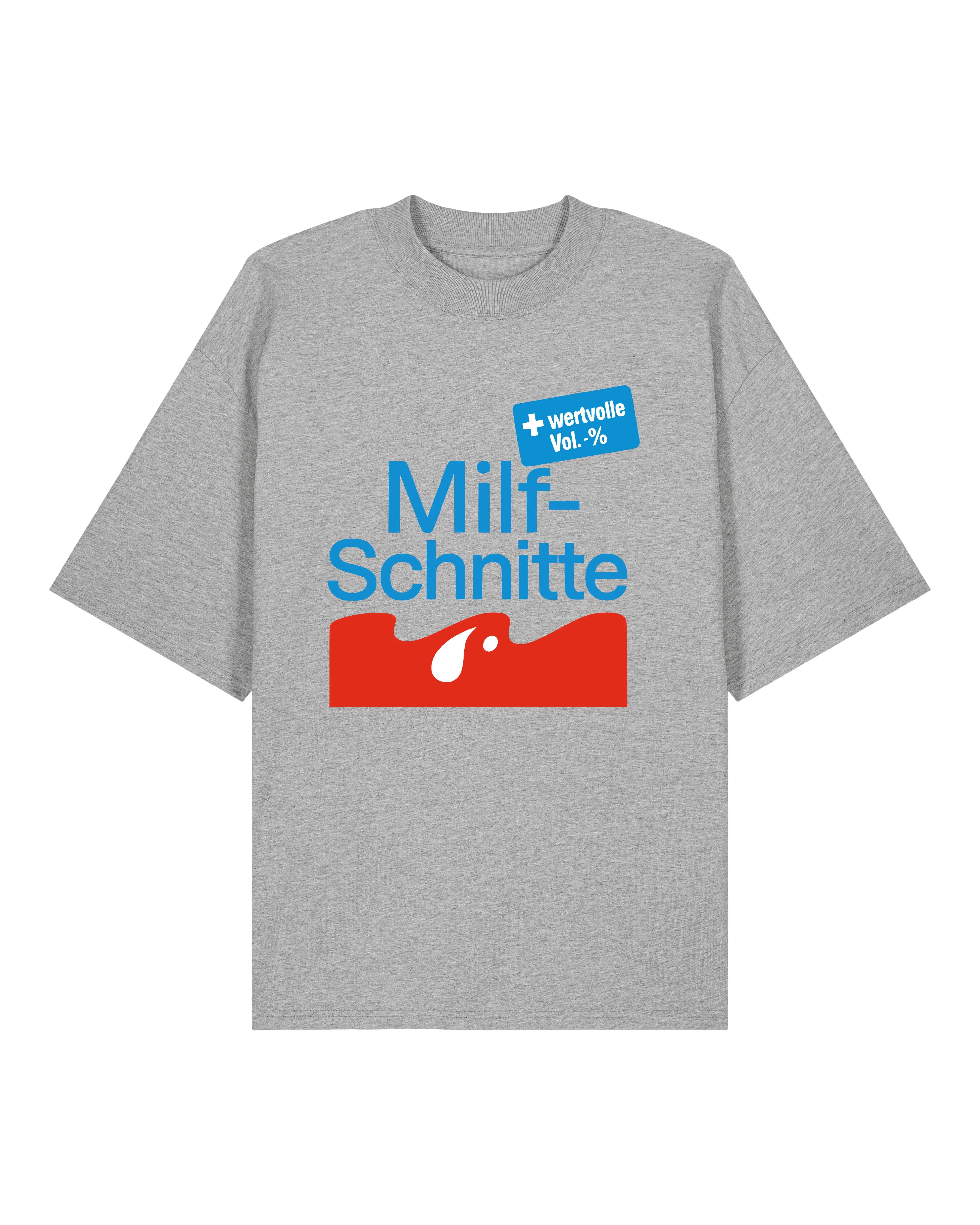 Lustiges T-Shirt mit Spruch – Milf-Schnitte Design – Grau – Oversized – Teeflix