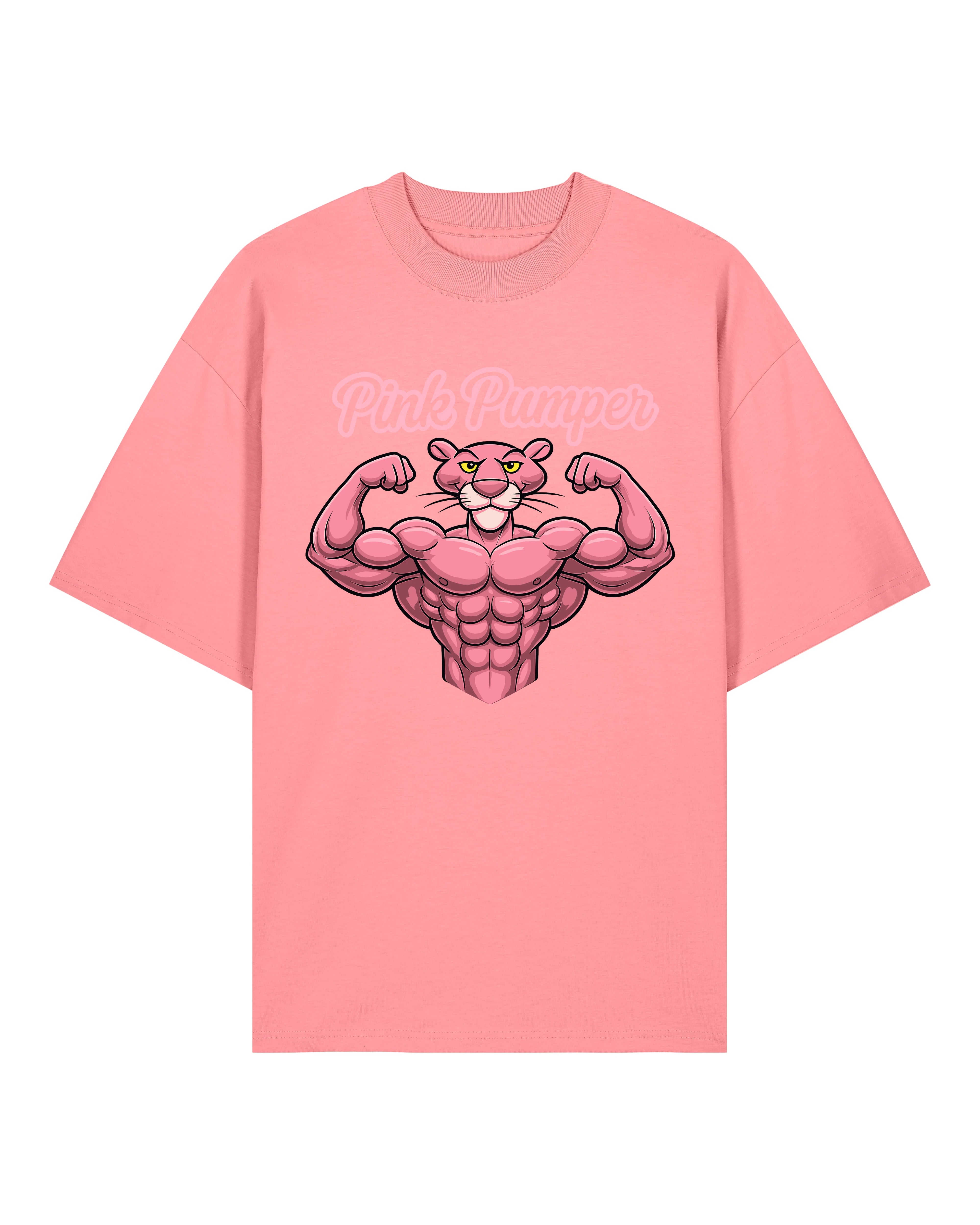 Pink Pumper Gym Shirt Rosa OVERSIZED Lustiges Fitness Fun Pump Cover Shirt Teeflix