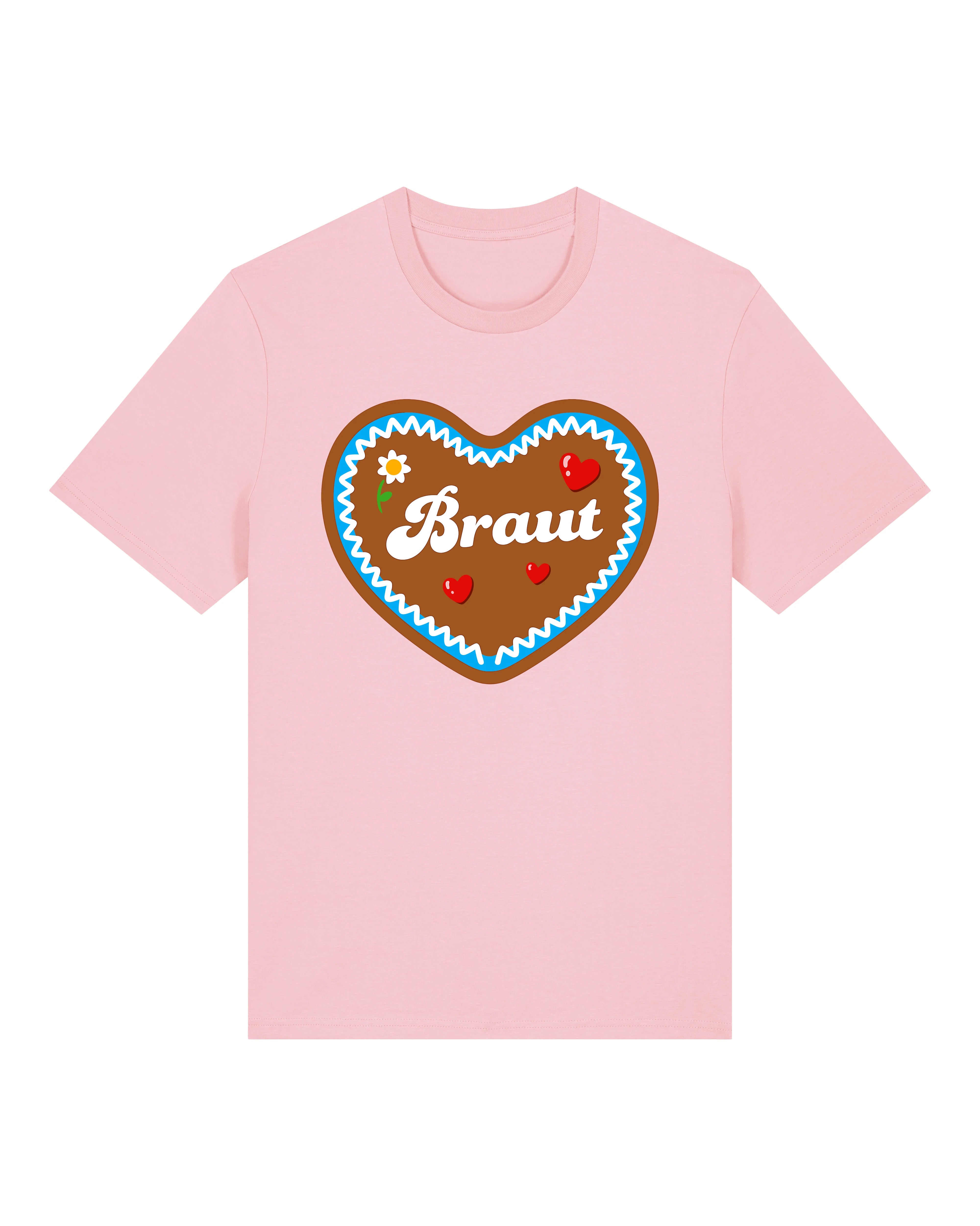 Teeflix Braut JGA T-Shirt in Rosa, Unisex Normal – Outfit Junggesellinnenabschied