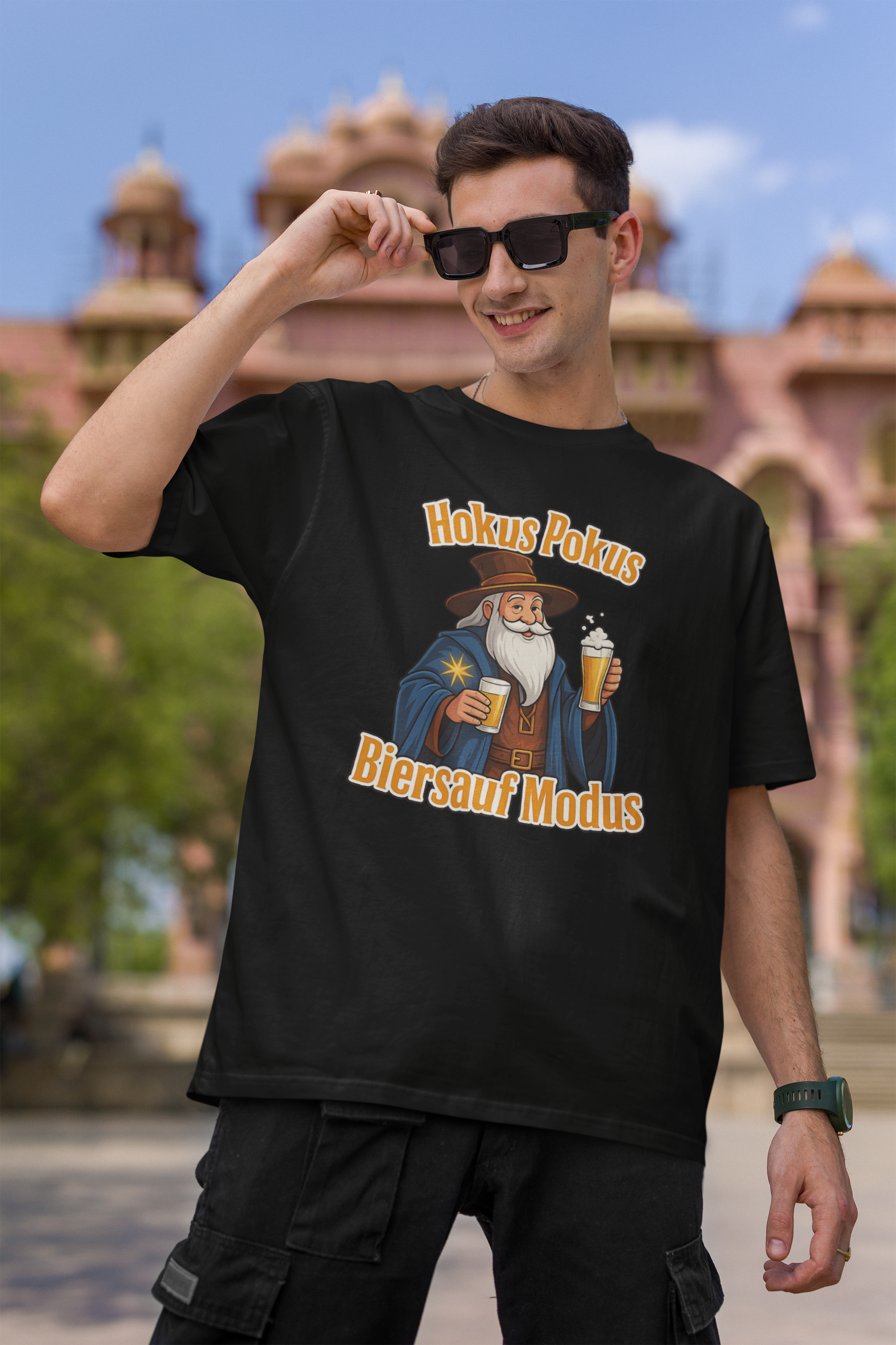 Hokus Pokus Biersauf Modus Oversized Shirt