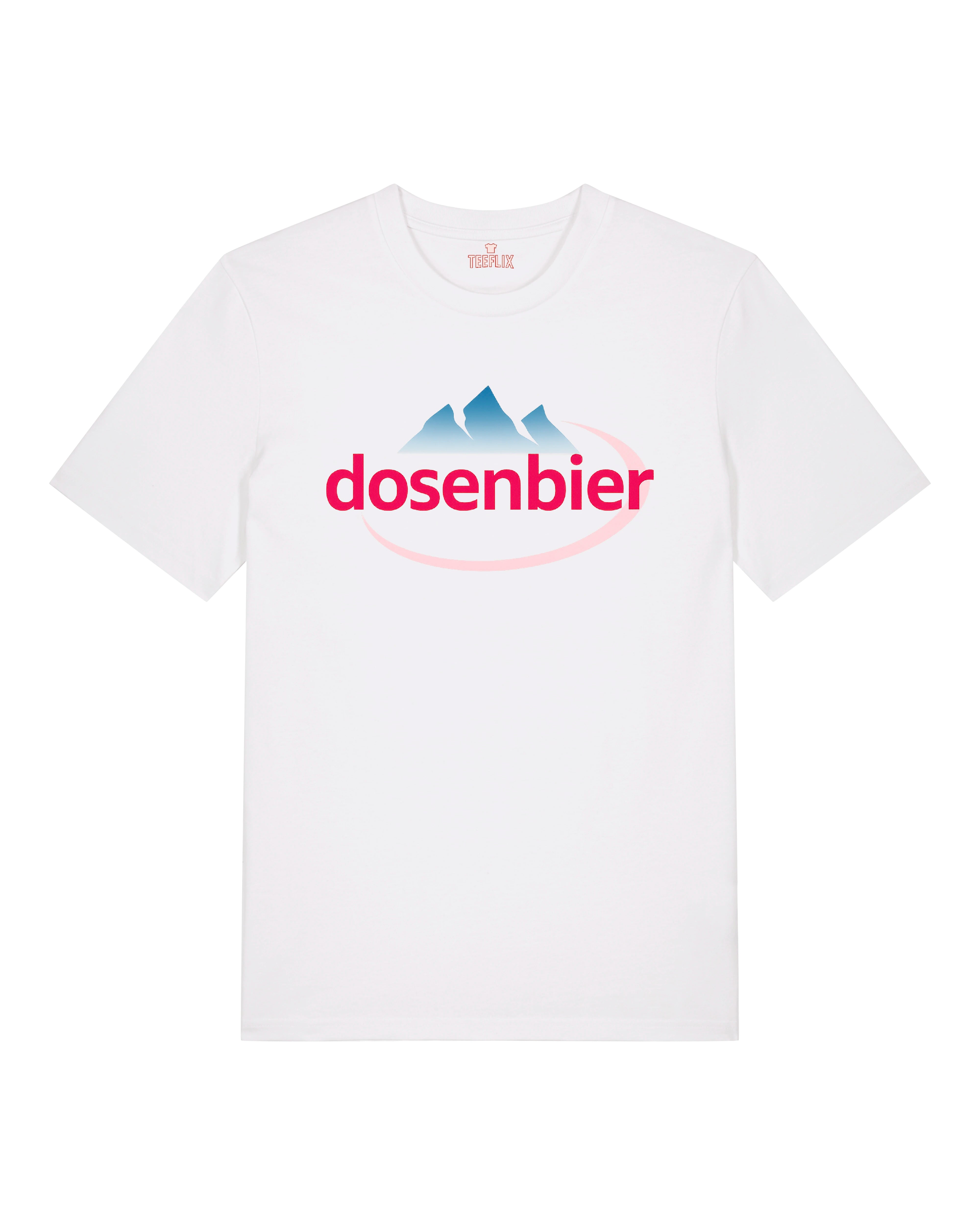 Weißes Dosenbier T-Shirt mit Spruch, lustiges Festival- & Partyshirt von Teeflix
