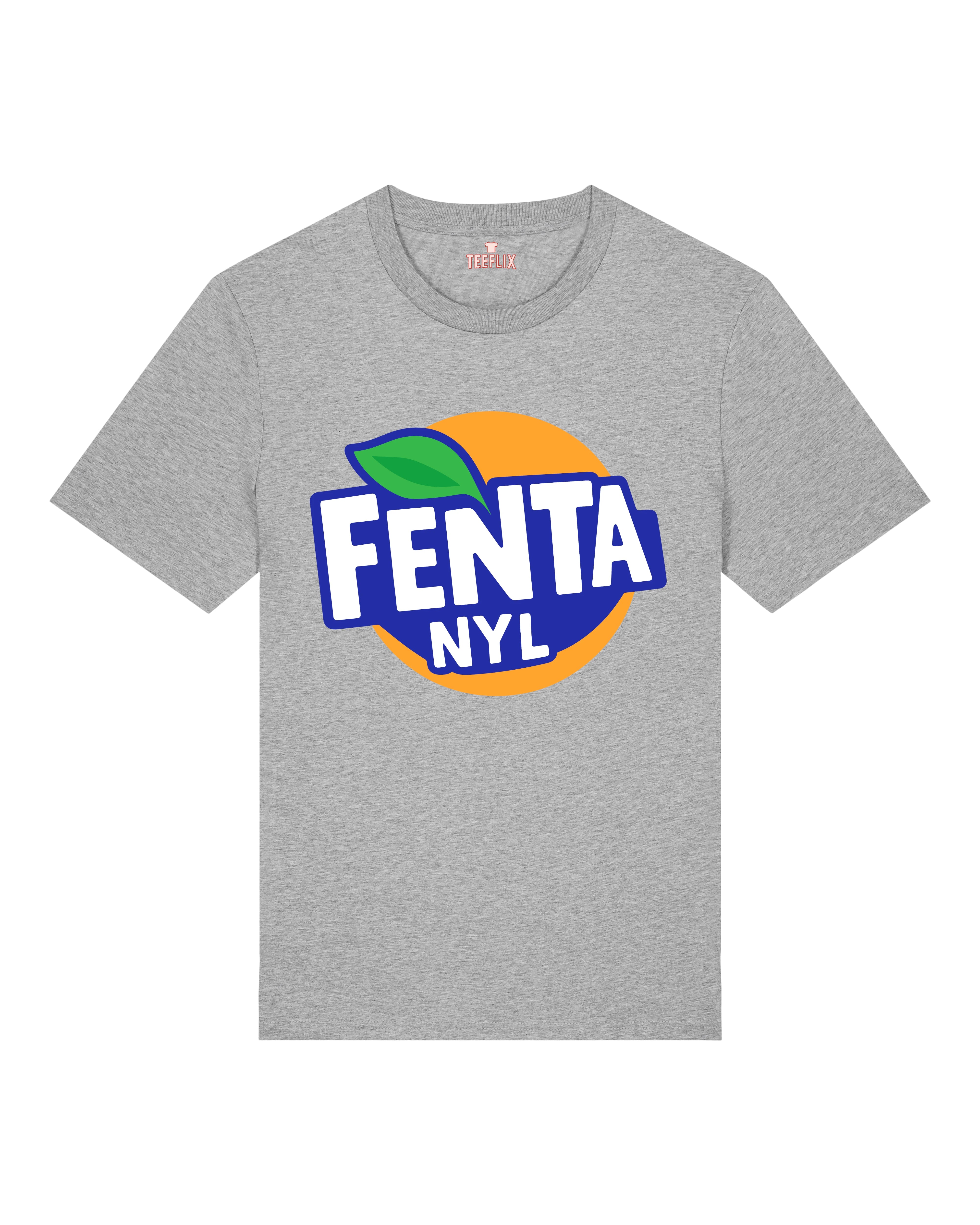 Graues Spruch-T-Shirt mit schwarzem Humor, Fentanyl-Motiv, Unisex Normal Fit von Teeflix