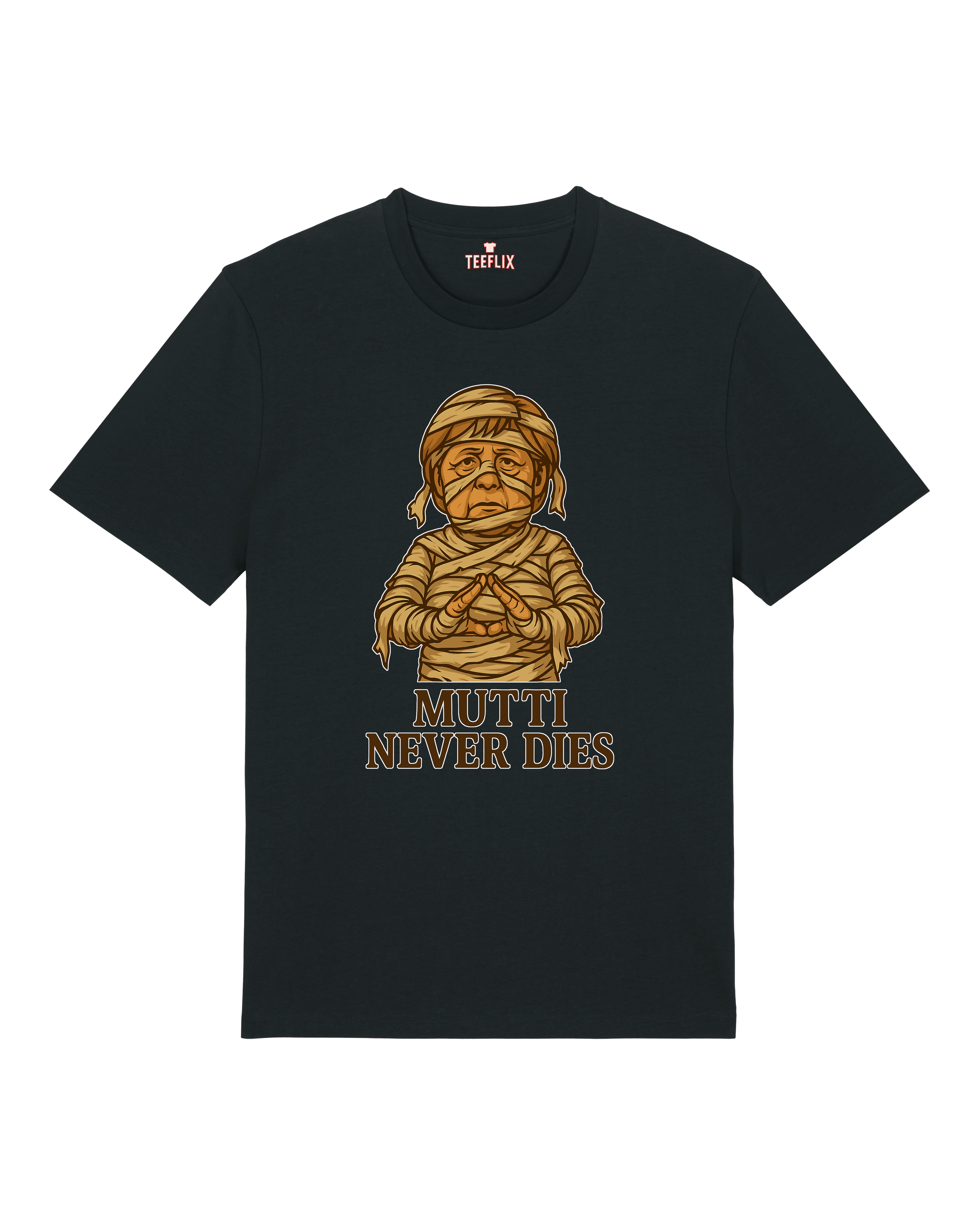 Lustiges Halloween Shirt Mutti Never Dies in Schwarz – Unisex Schnitt – Teeflix
