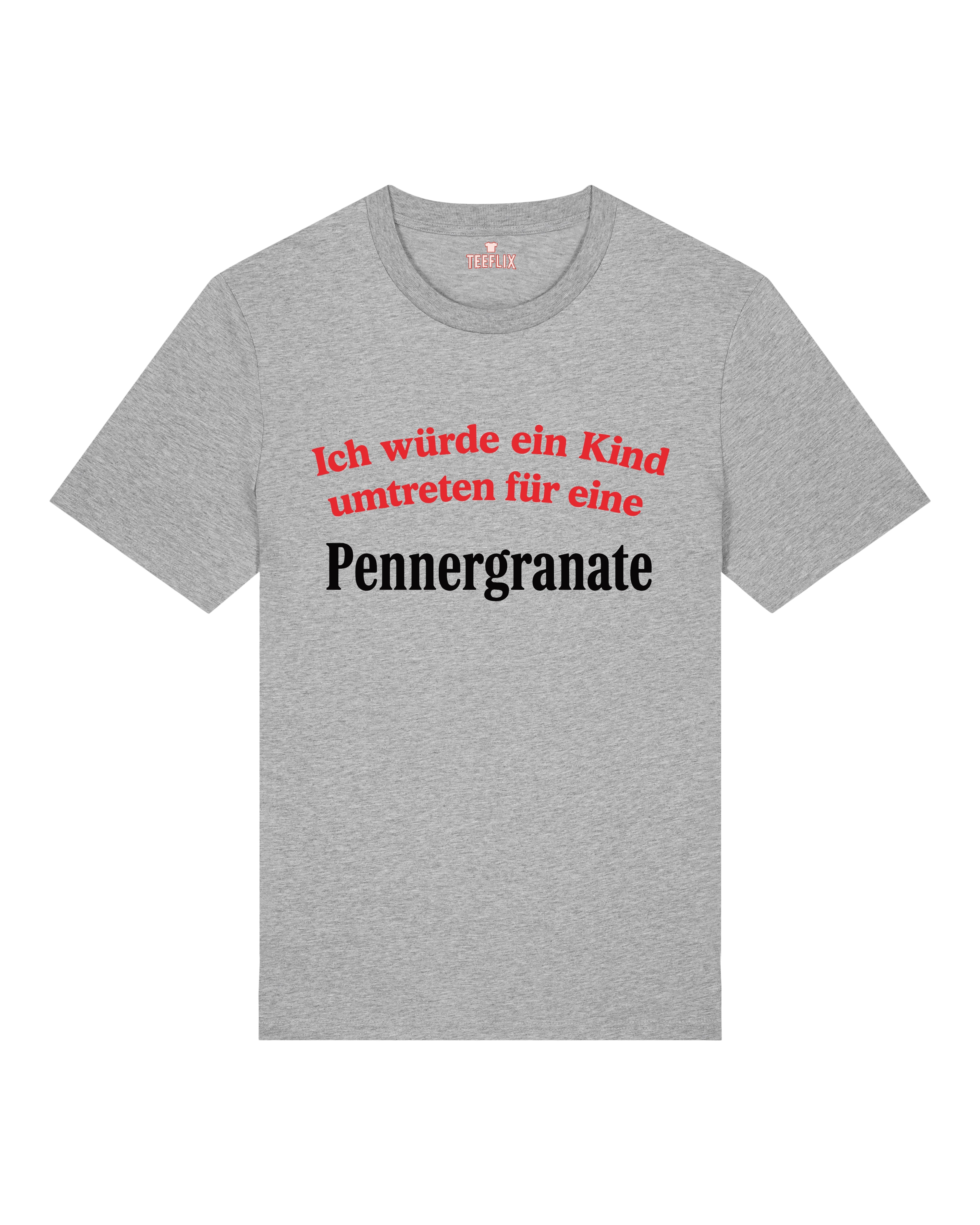Graues T-Shirt mit kontroversem Spruch & Meme-Design, Normal Fit, Teeflix