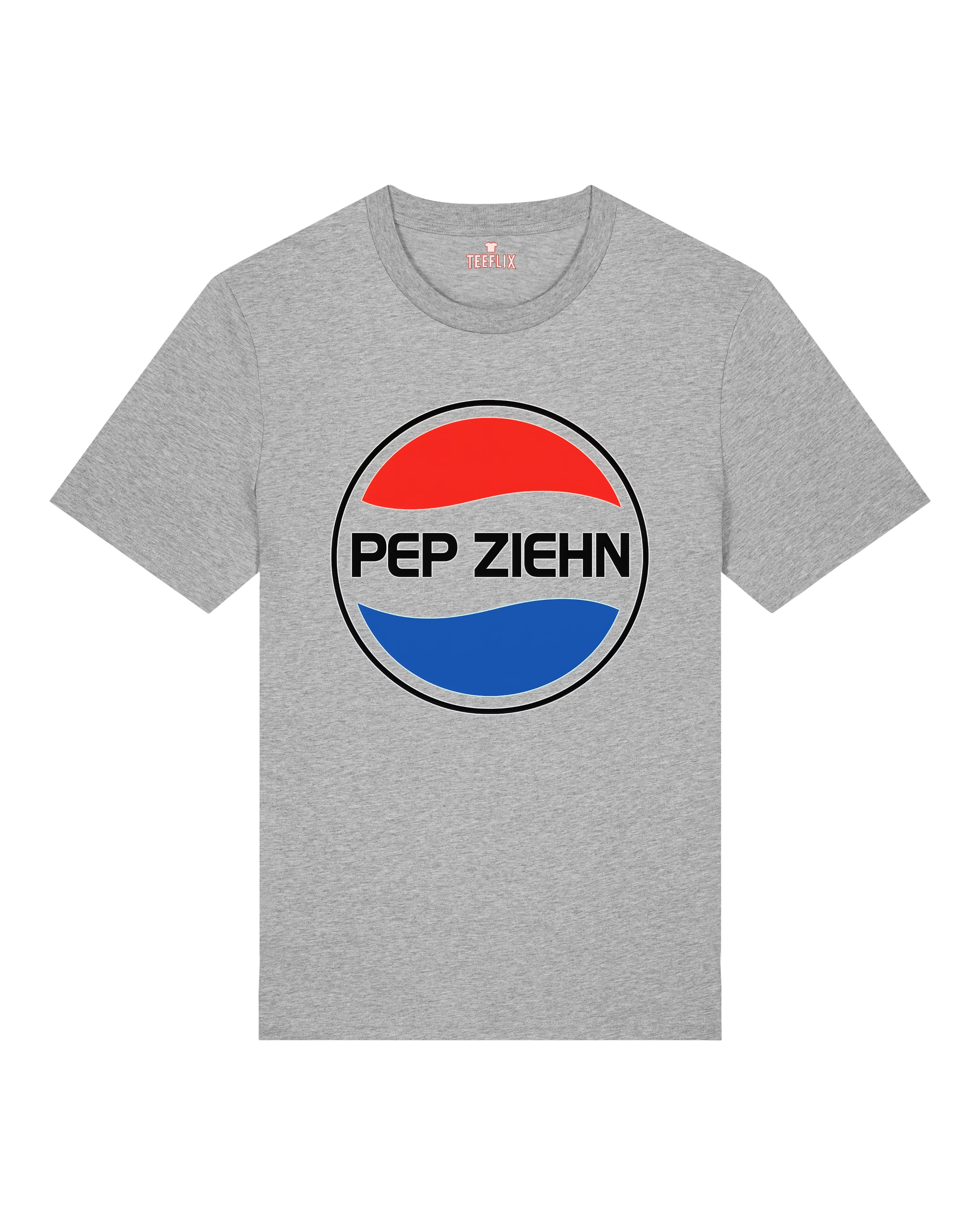 Graues Statement T-Shirt mit schwarzem Humor, PEP Spruch, Satire Shirt von Teeflix