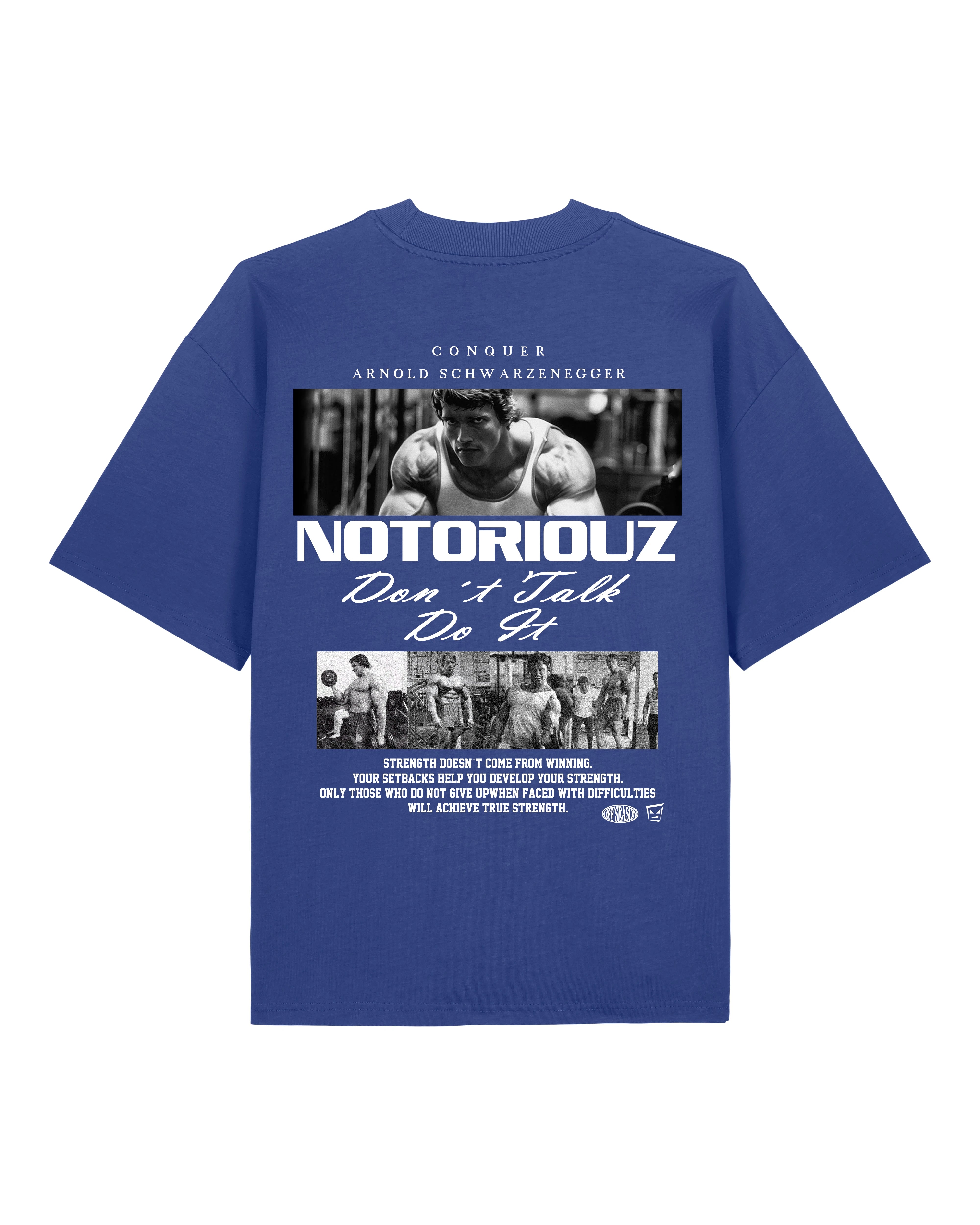 Teeflix Oversized Gym Shirt Deutsch | Pump Cover Krafttraining T-Shirt Herren