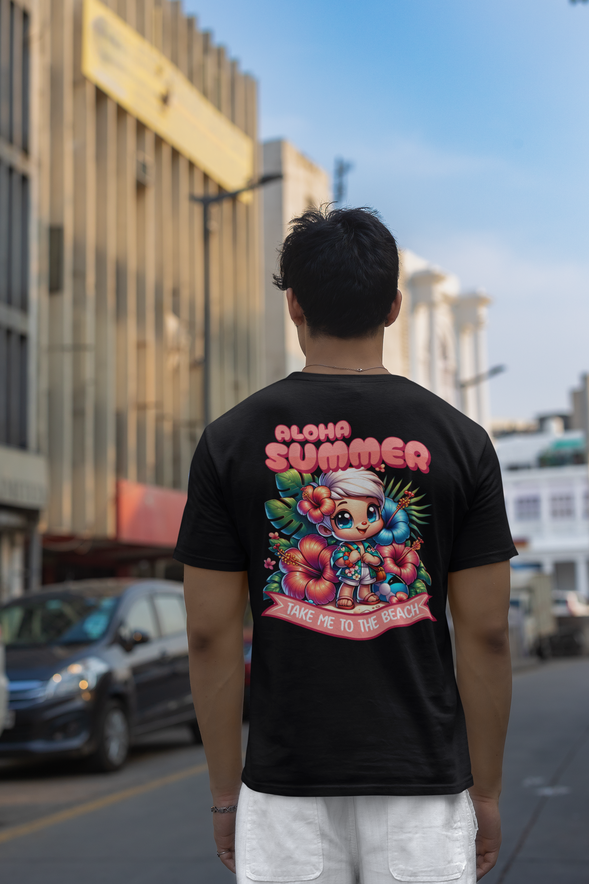 Aloha Summer (Backprint) - Premium Shirt Unisex