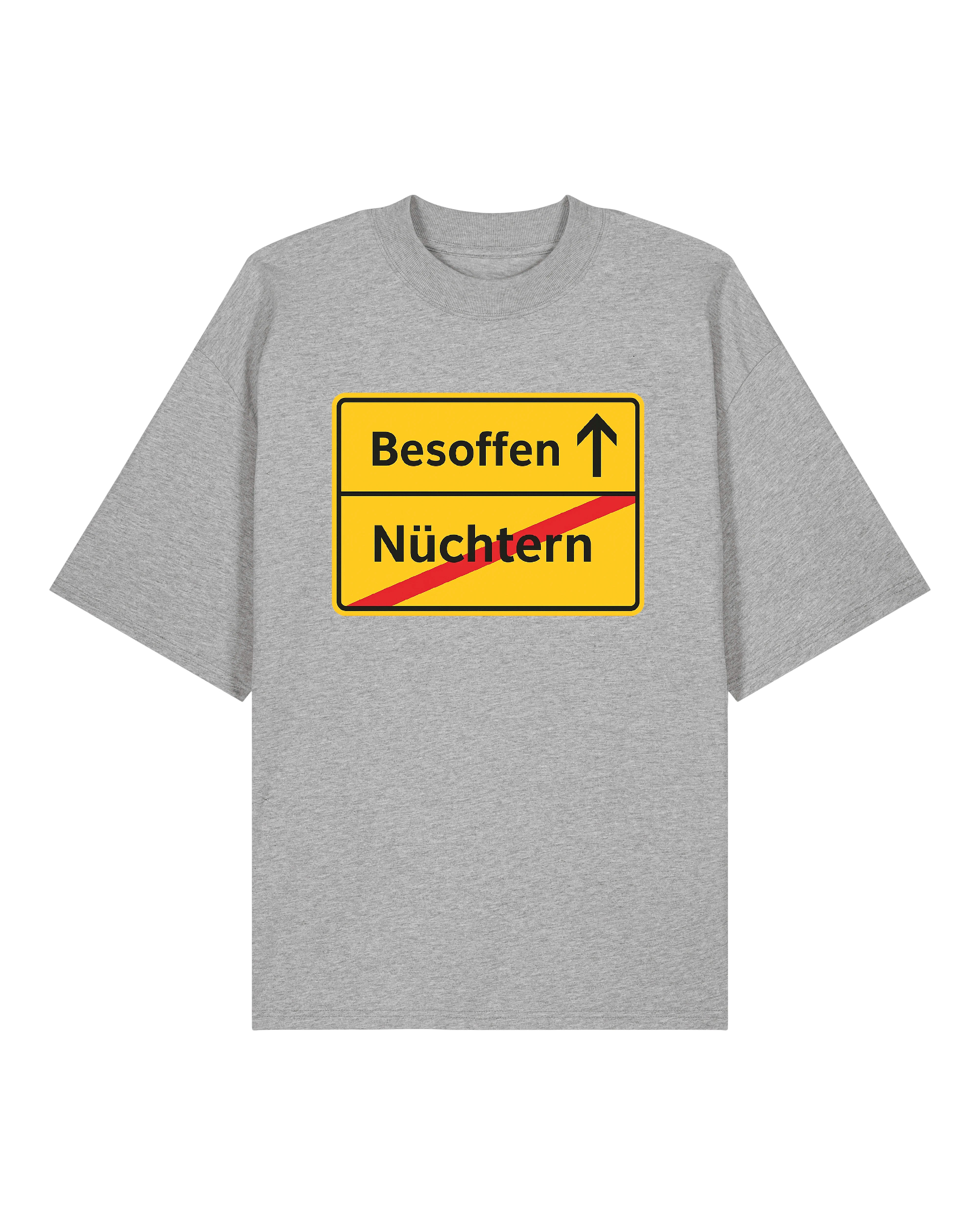 Nüchetr -->Besoffen - Premium Shirt Unisex