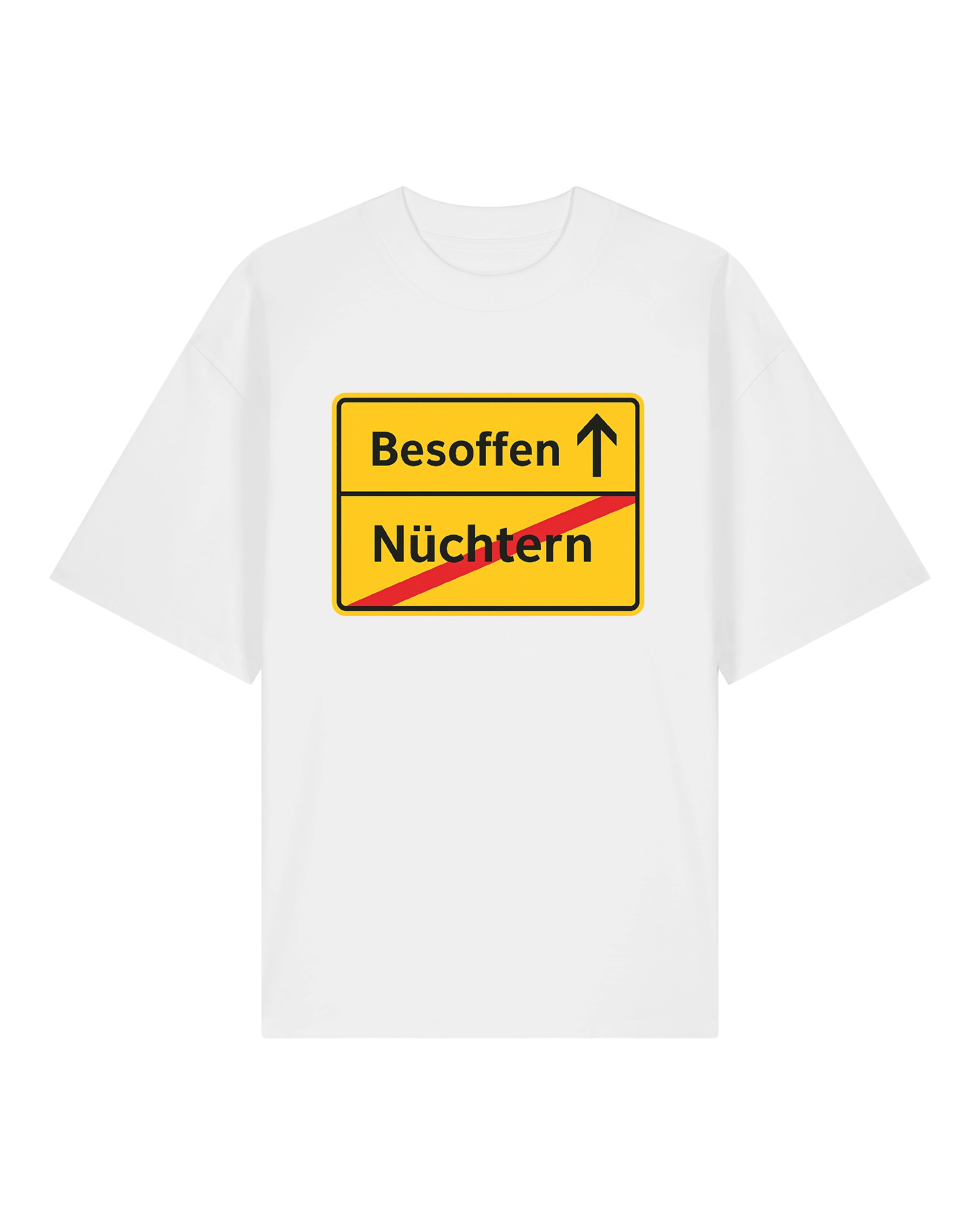 Nüchetr -->Besoffen - Premium Shirt Unisex