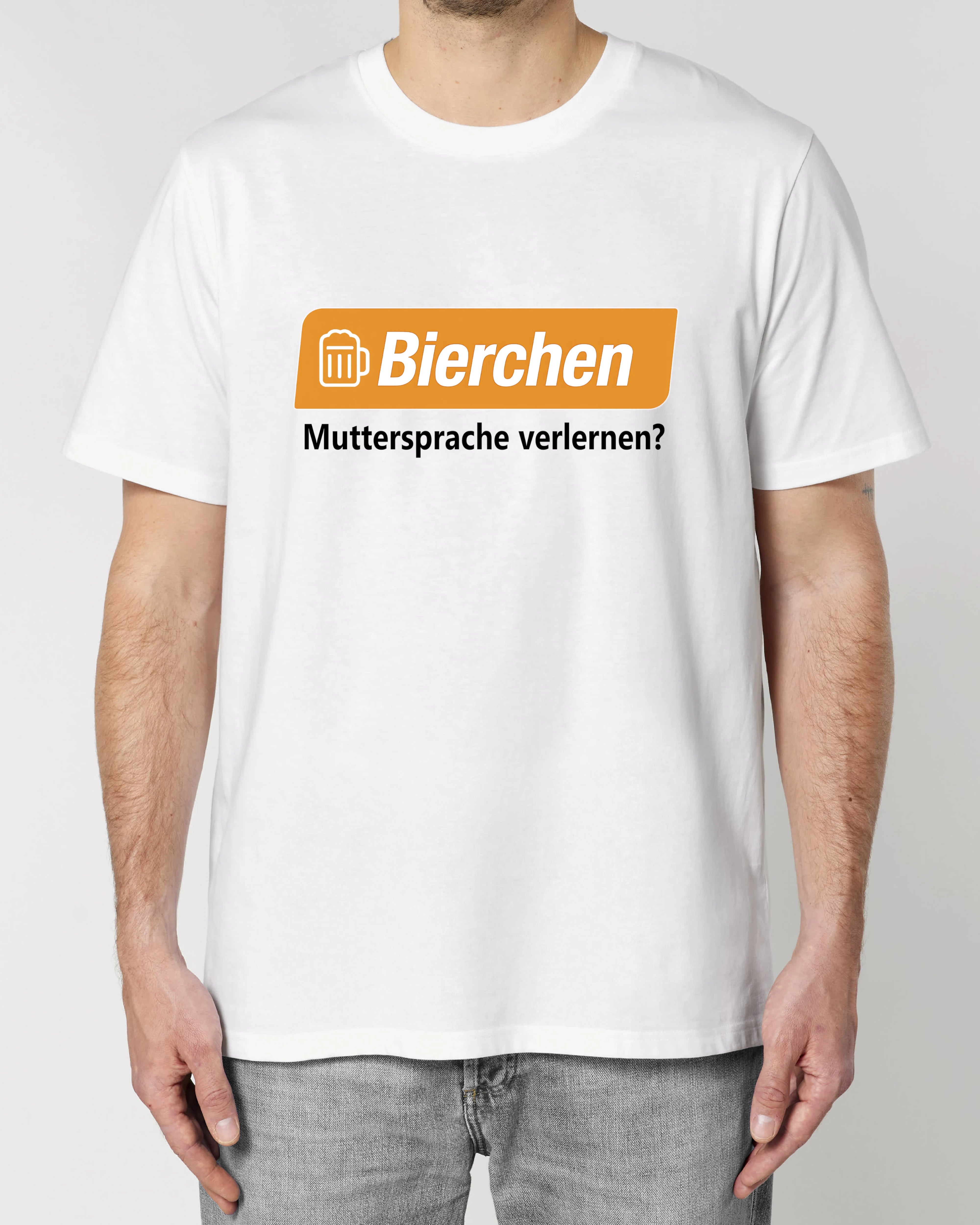 Bierchen Muttersprache verlernen? - Premium Shirt Unisex