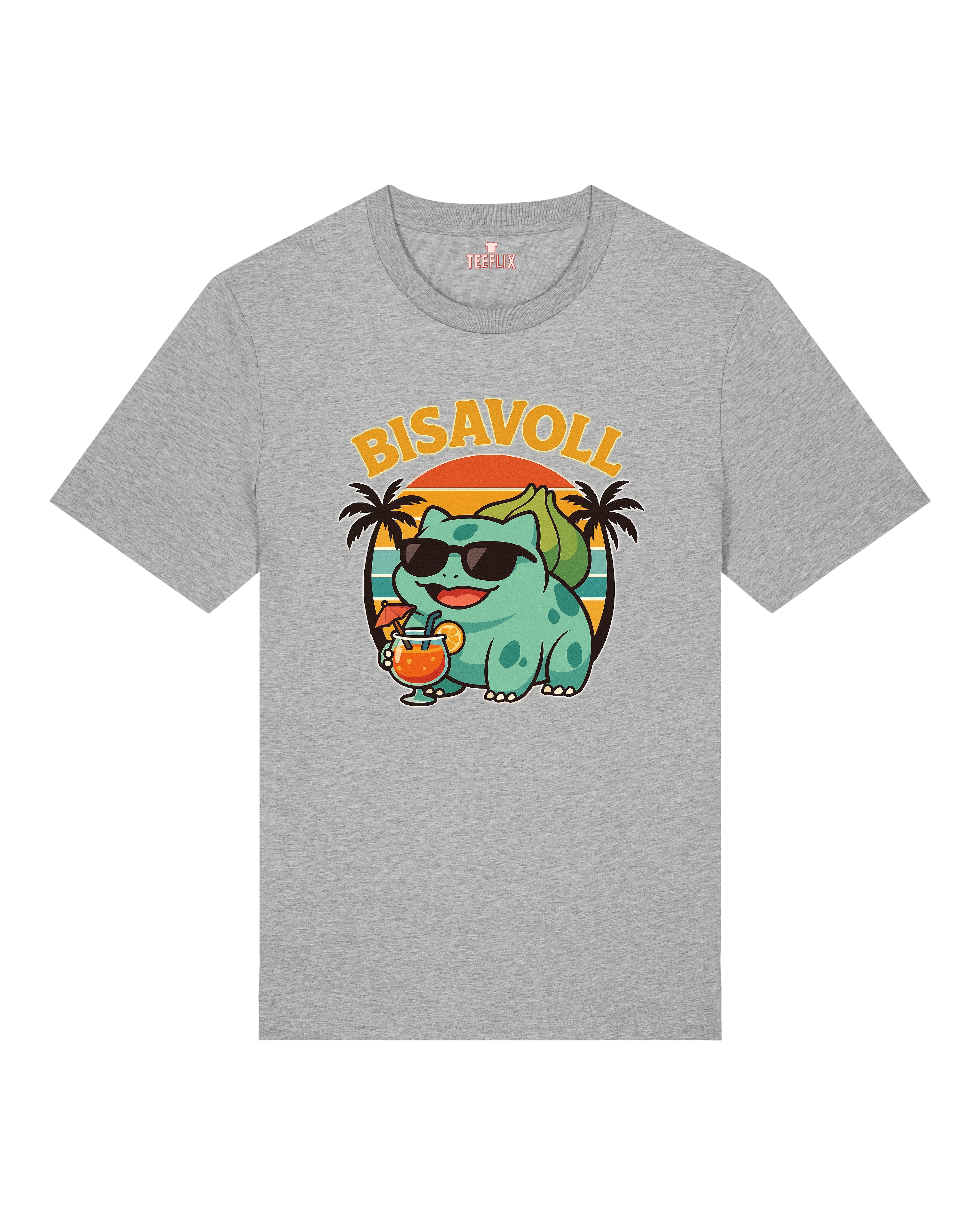 Bisavoll Shirt in Grau – witziges T-Shirt mit Spruch – Teeflix