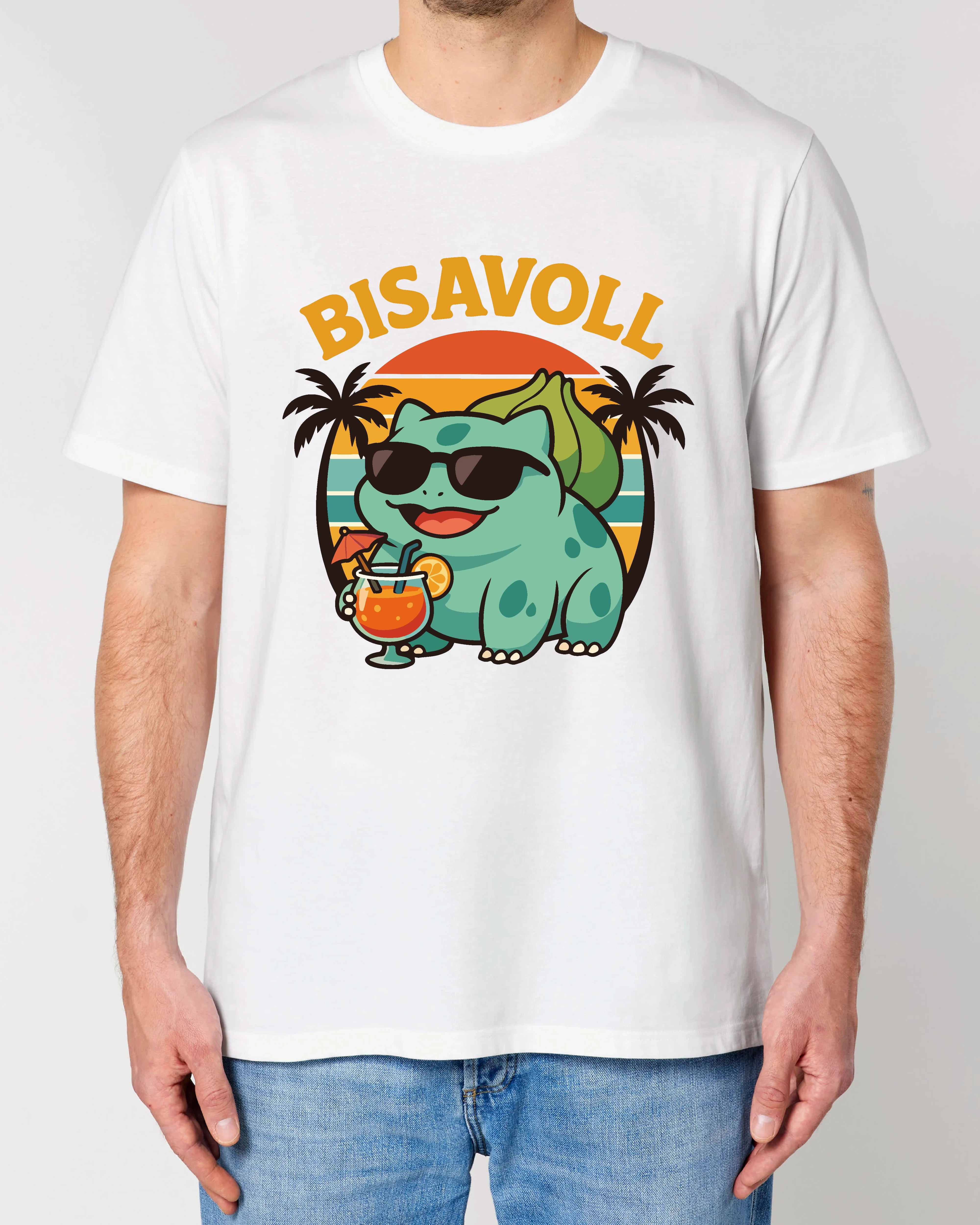 Bisavoll Shirt in Weiß – lustiges Retro T-Shirt mit Spruch – Teeflix