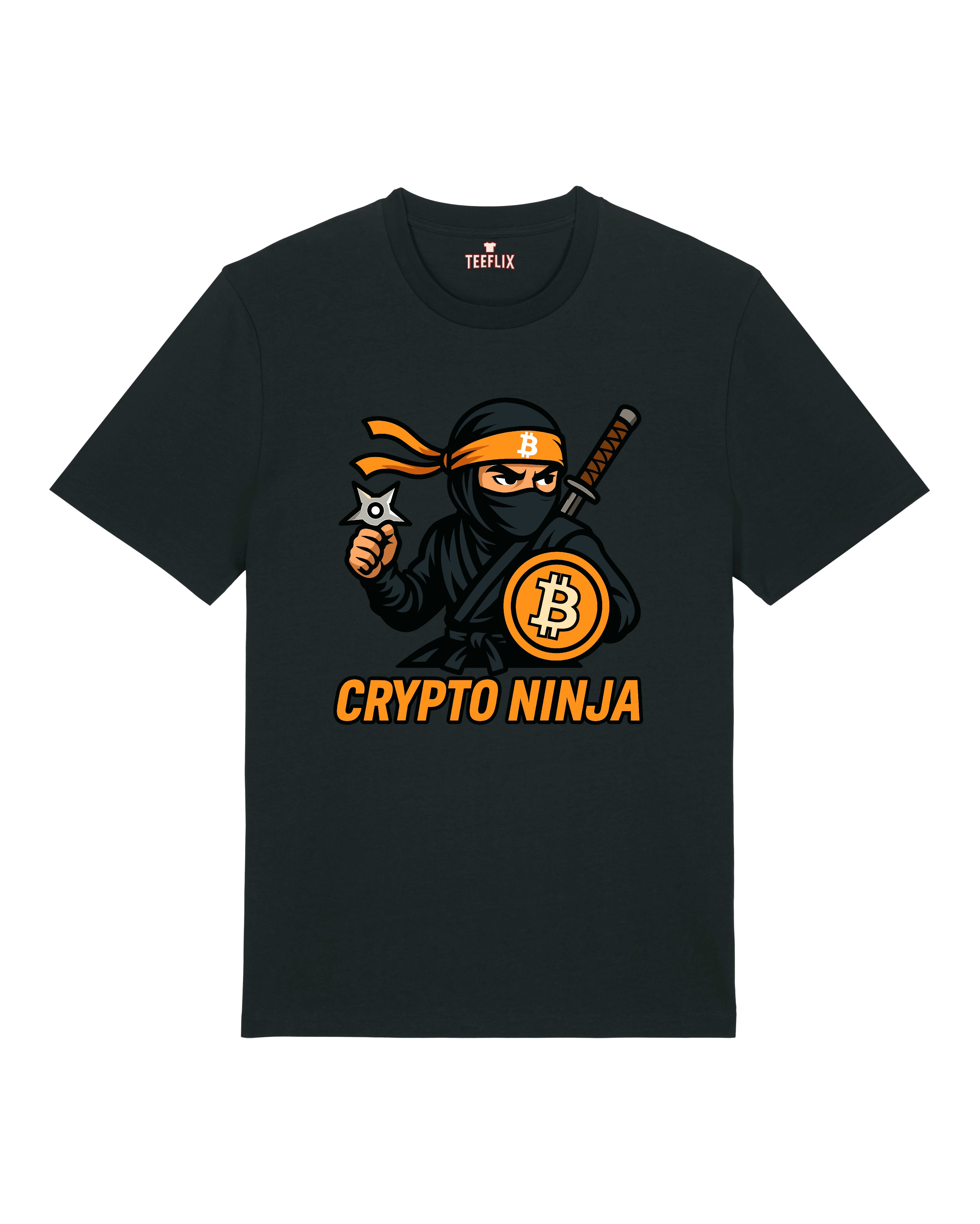 Crypto Ninja T-Shirt schwarz – Normal Fit – Lustiges Bitcoin Shirt