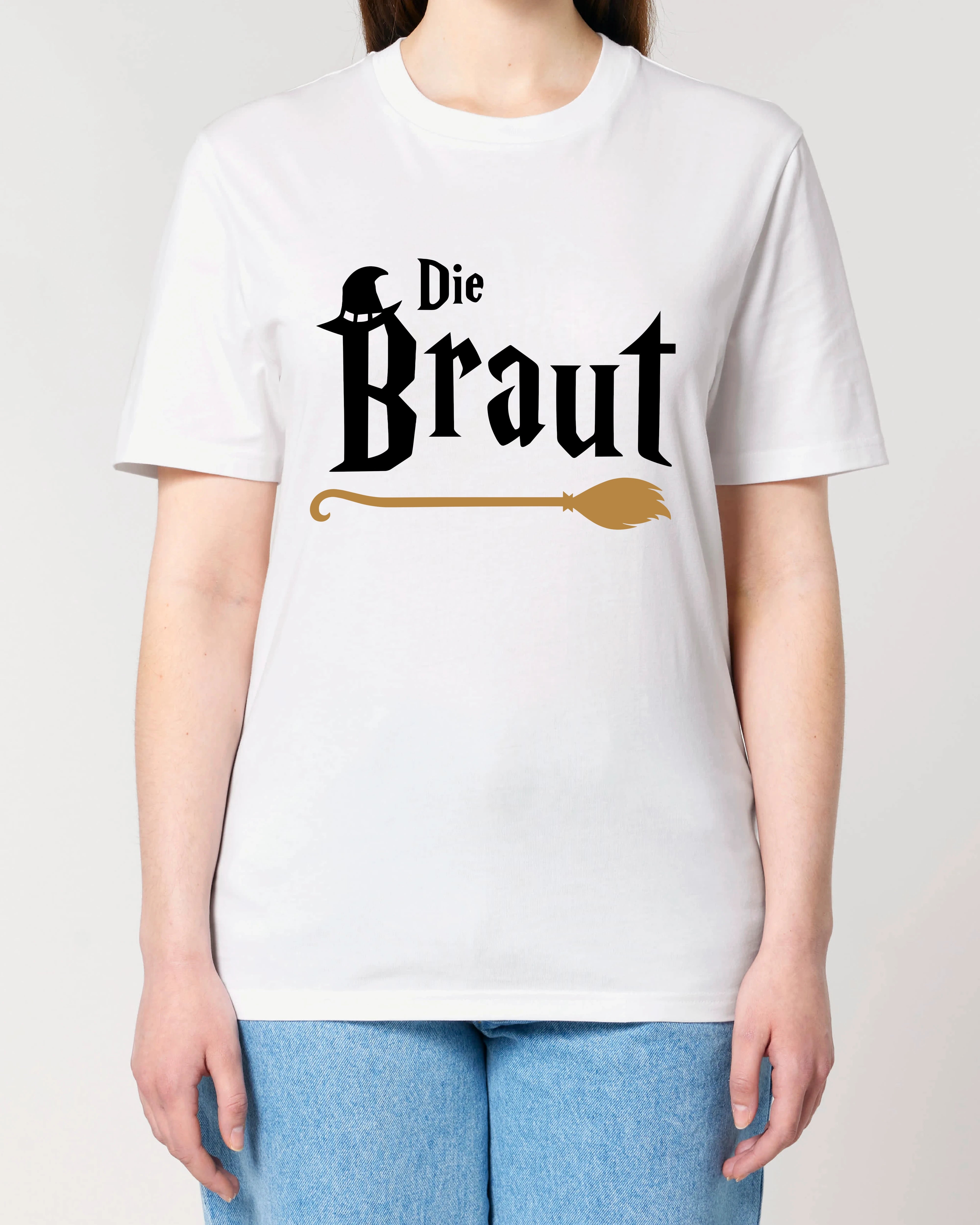 JGA Shirt Die Braut – Weiß, Unisex Normal Fit
