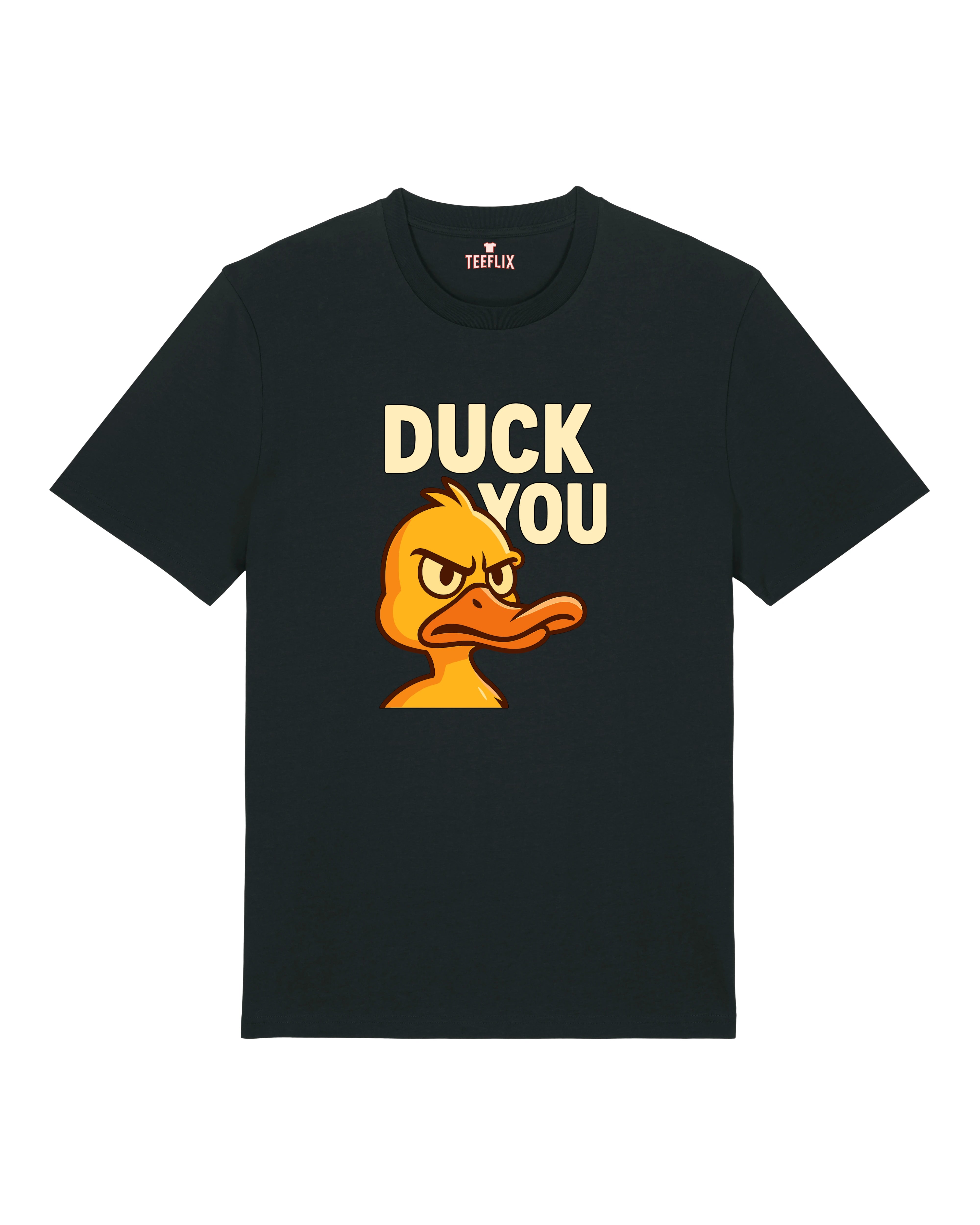 Lustiges Shirt Duck You Schwarz – Lustiges Fun T-Shirt mit Ente