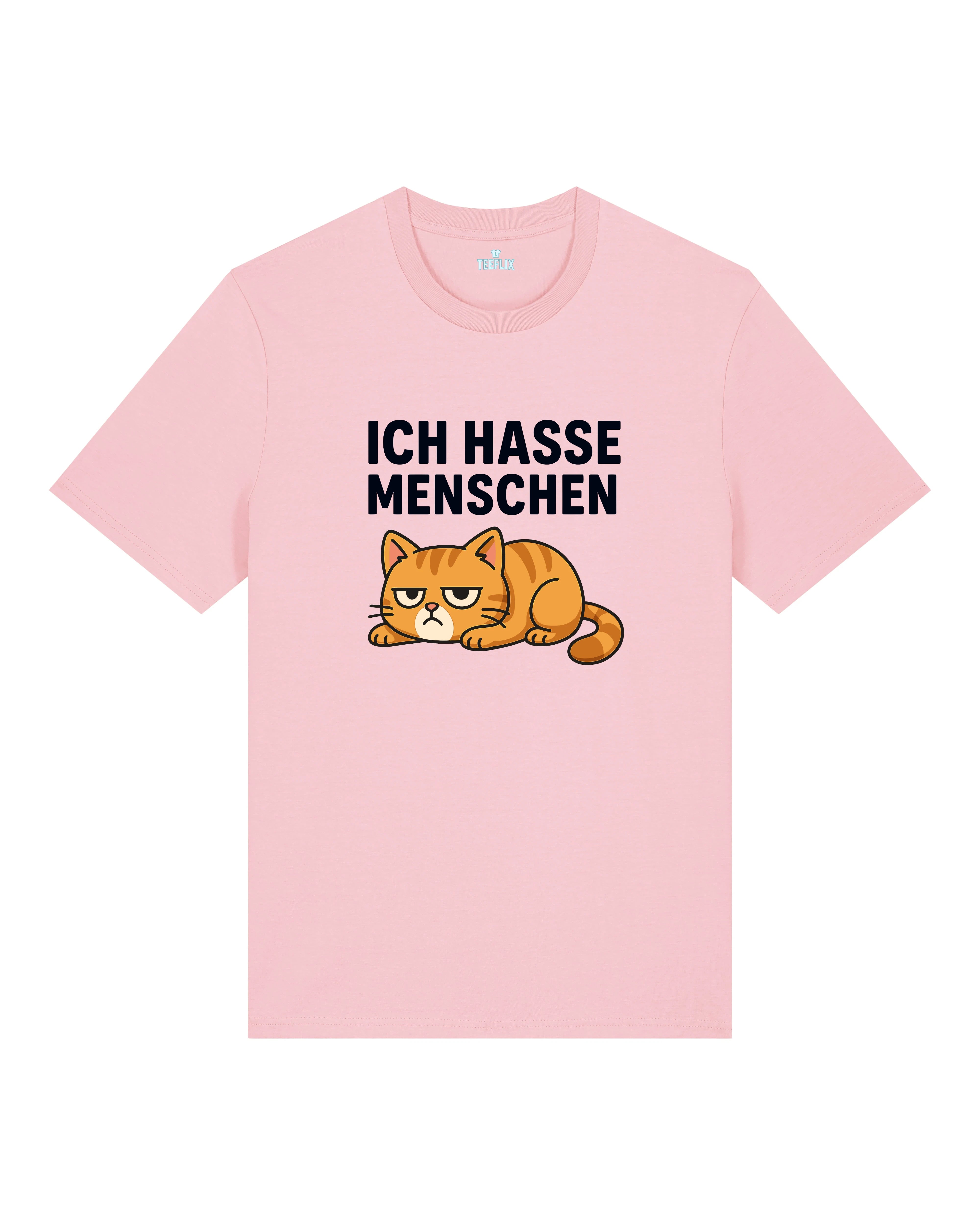 Ich hasse Menschen Lustiges Katzen T-Shirt Spruch | Teeflix