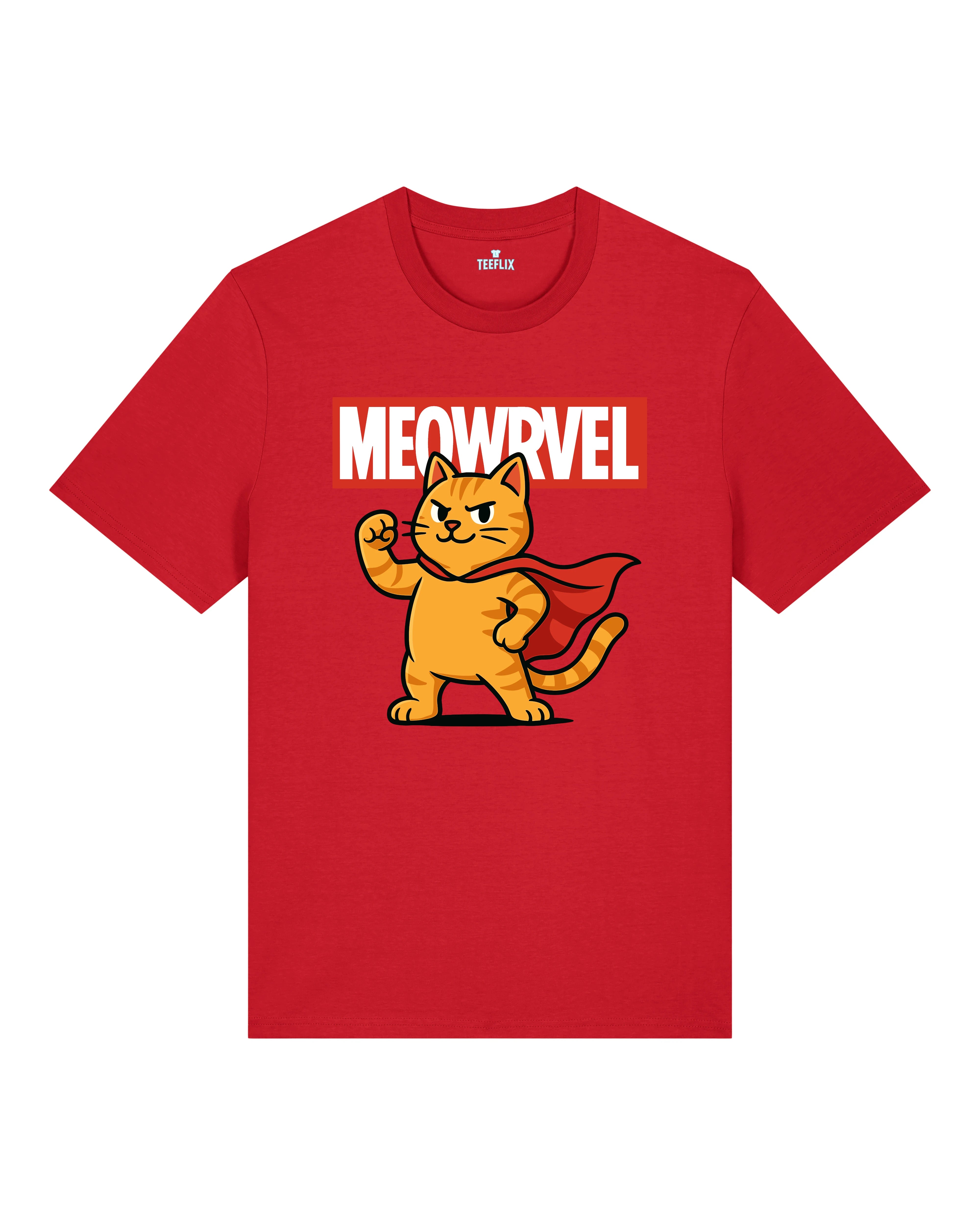 Meowrvel Superheld Lustiges Katzen T-Shirt Spruch | Teeflix