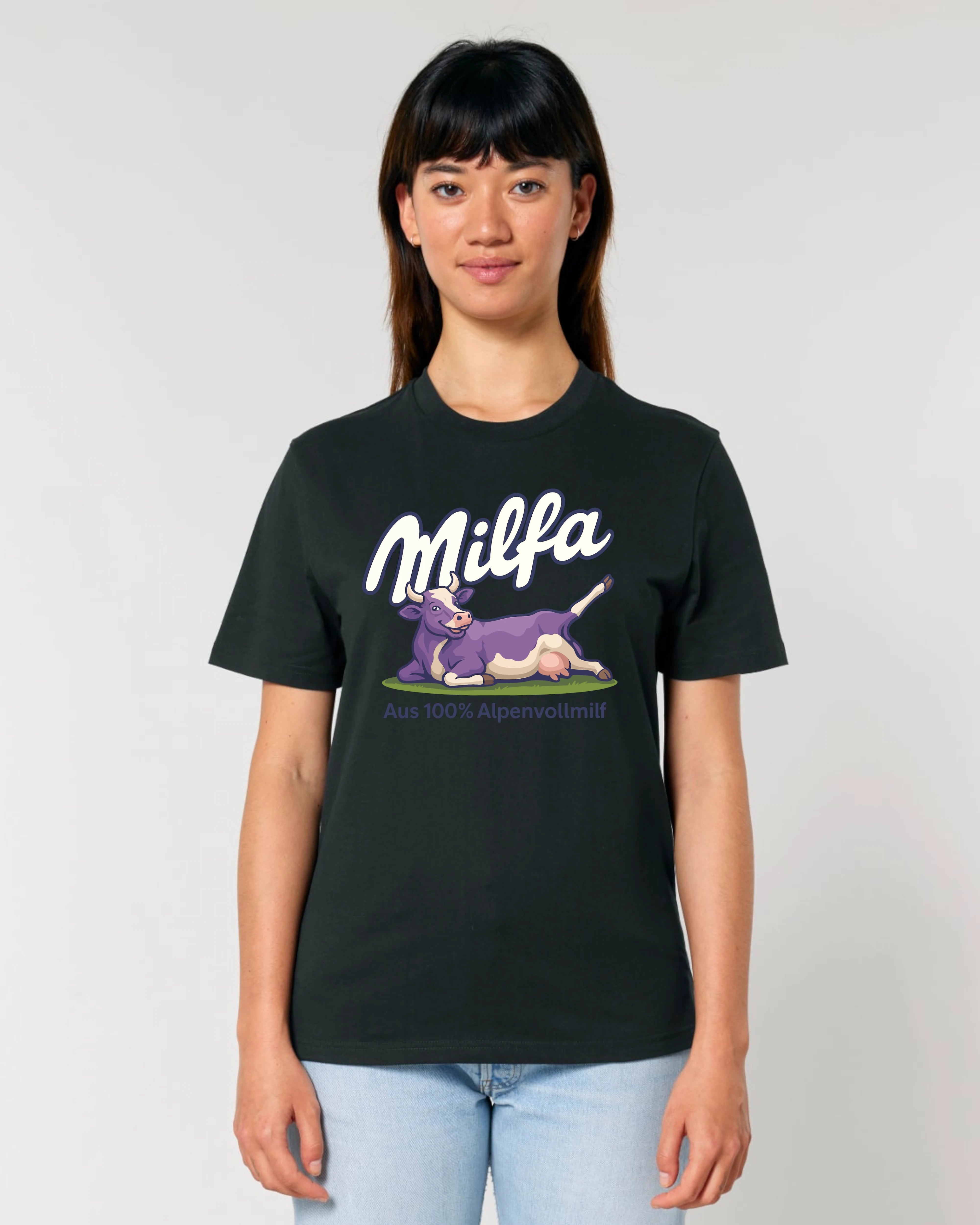 Milfa T-Shirt – Aus 100 % Alpenvollmilf - Lustiges Parodie-Shirt | Teeflix