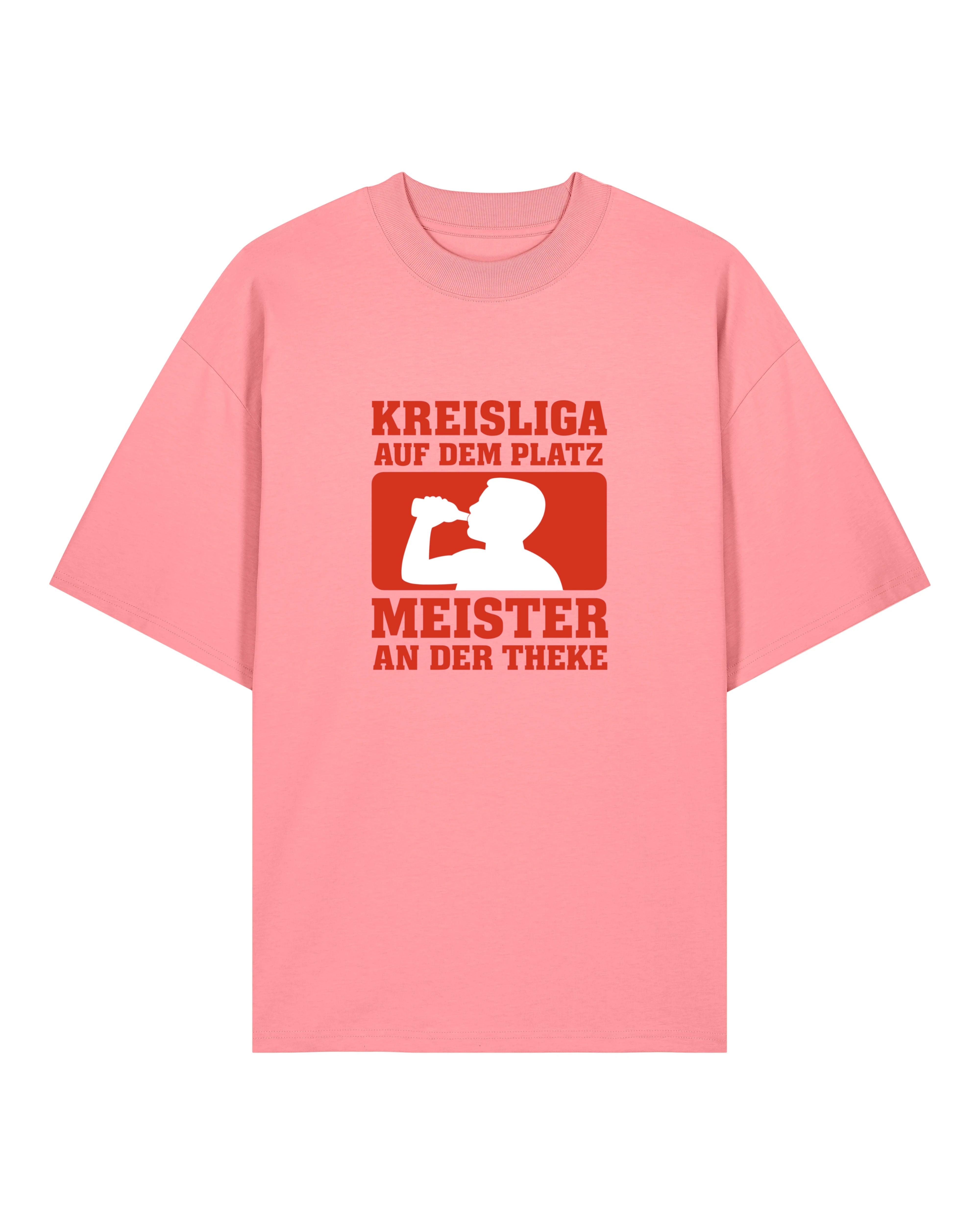 Kreisliga Shirt Meister an der Theke Oversized Lustiges Fußballshirt | Teeflix