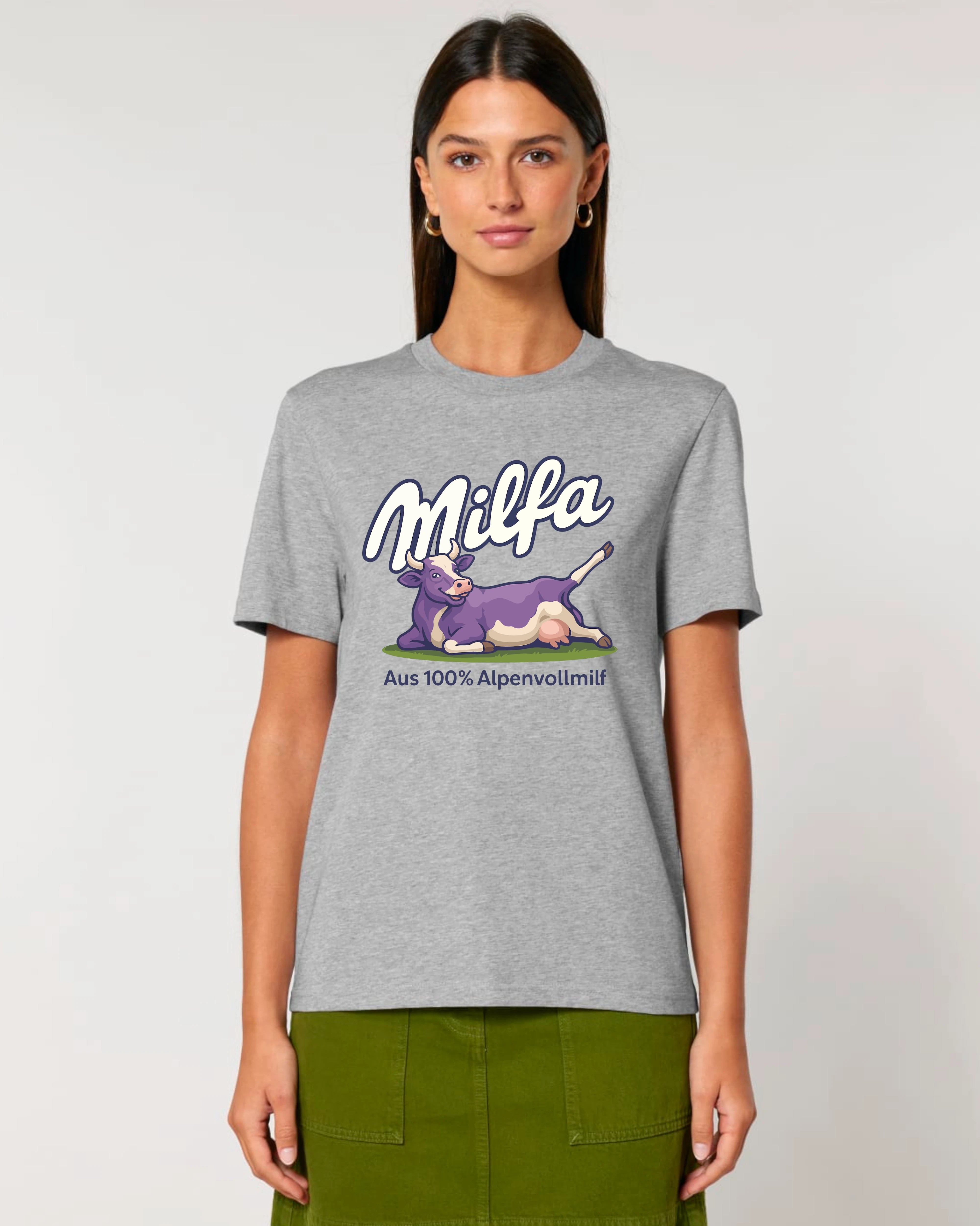 Milfa T-Shirt – Aus 100 % Alpenvollmilf - Lustiges Parodie-Shirt | Teeflix