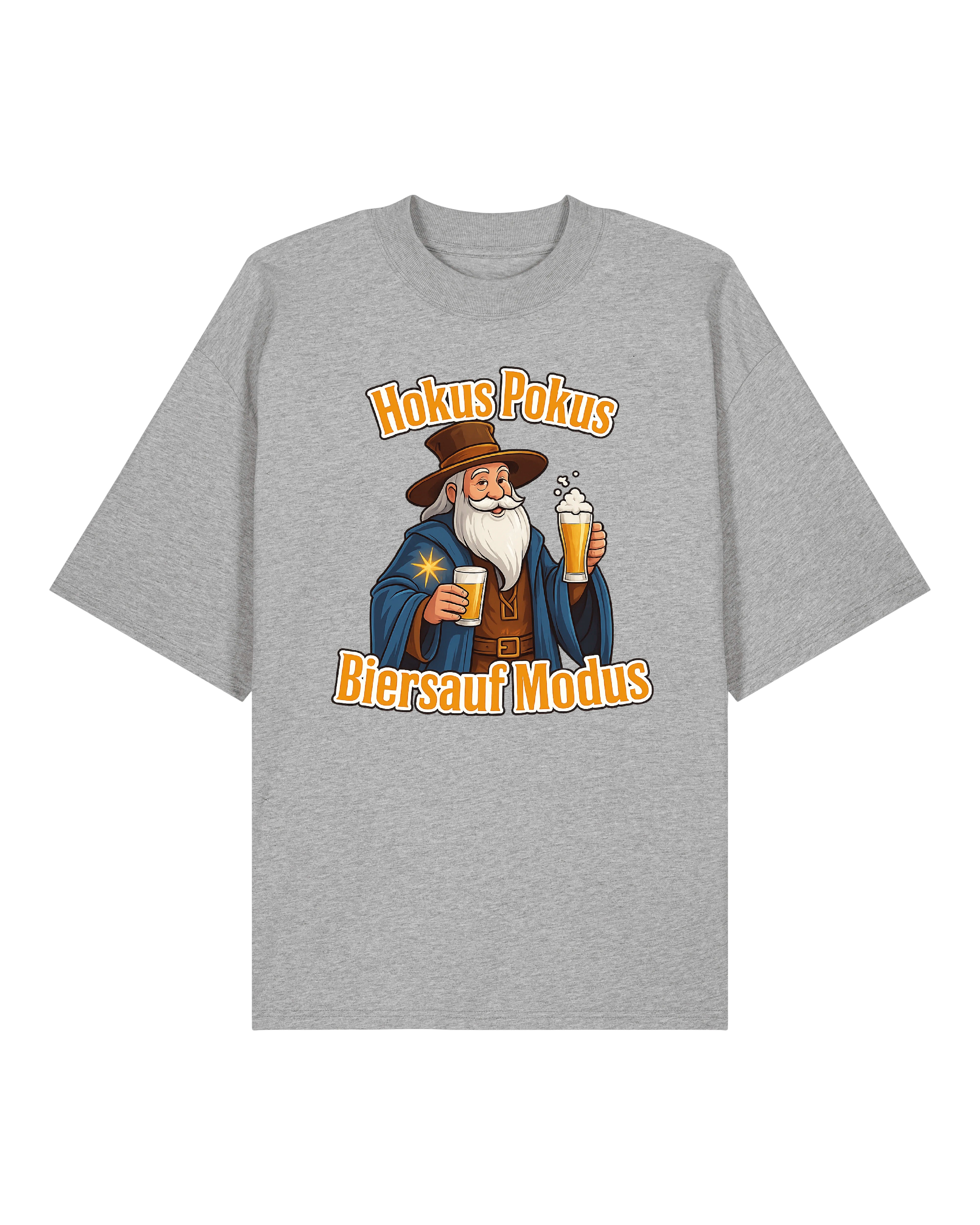 Produktbild eines farbigen T-Shirts mit einem humorvollen Cartoon-Motiv im Zentrum. Das Design ist auffällig, farbintensiv und auf das Thema Feiern, Bier oder Sommer bezogen. Ideal für Partys, Festivals oder als Geschenkidee. Auf dem Bild ist stets das Shirt frontal abgebildet und glatt ausgelegt, um den Print optimal zu präsentieren.