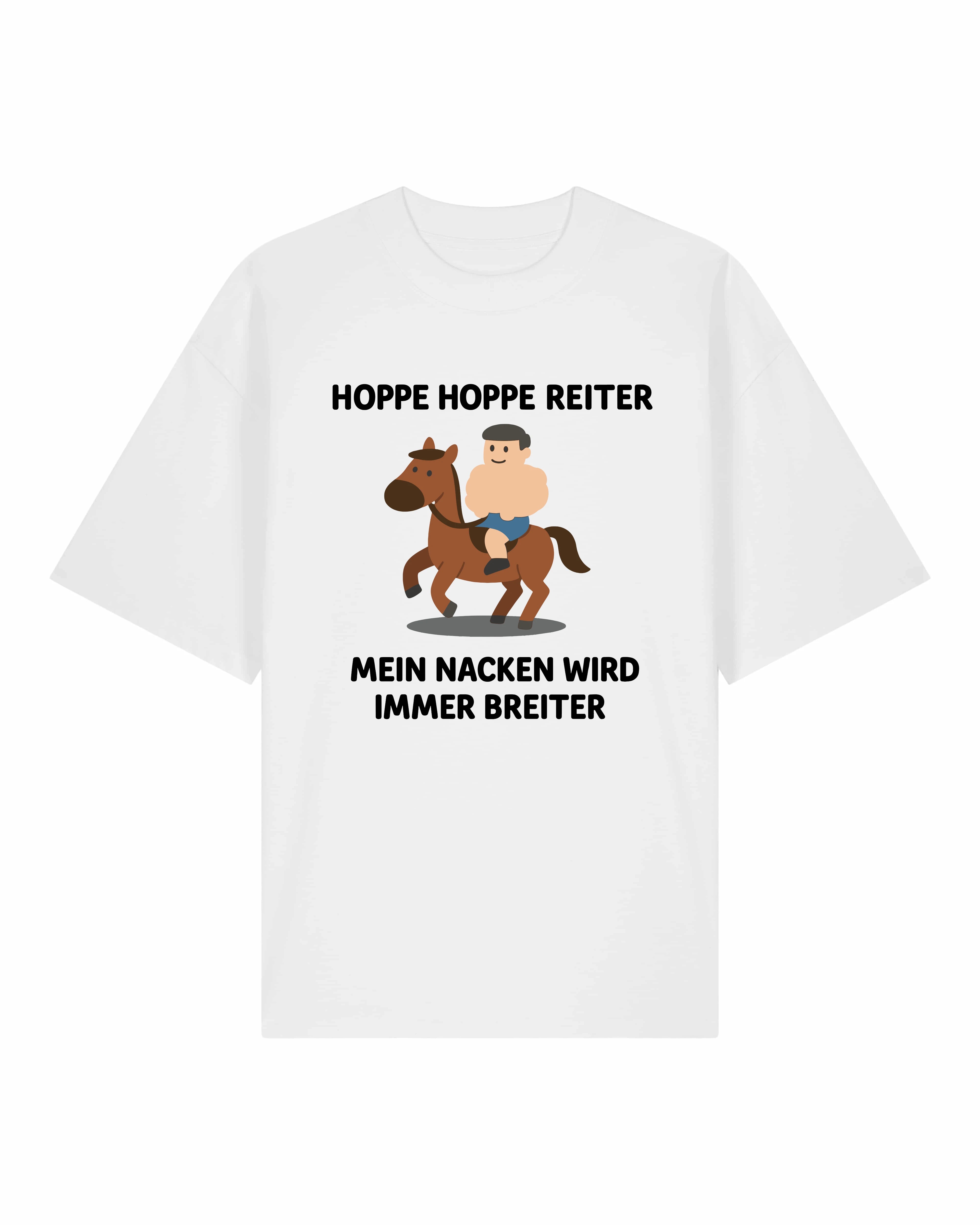 Hoppe Hoppe Reiter Gym Shirt Weiß Oversized Pump Cover Spruch Teeflix