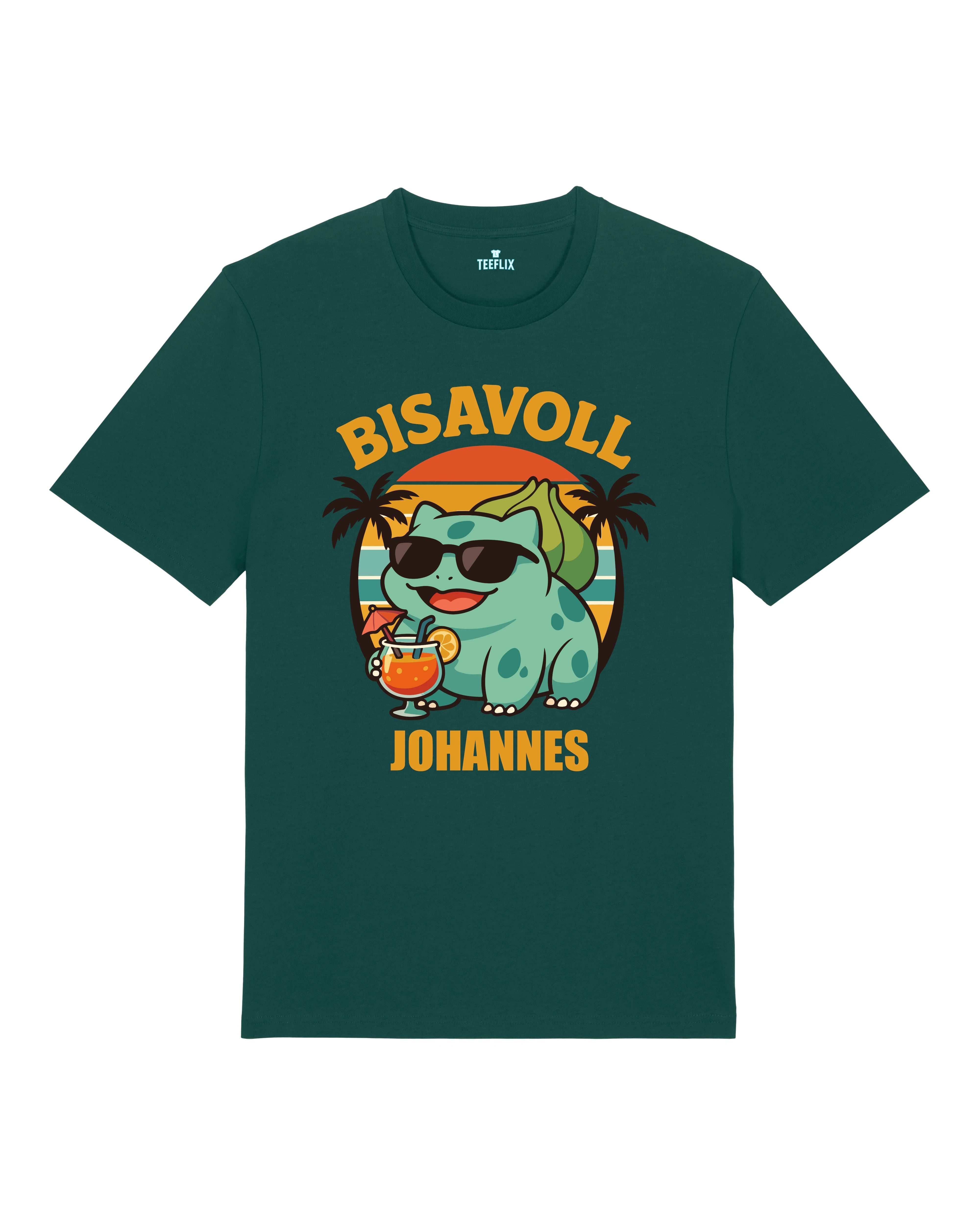 Lustiges JGA Shirt Bisavoll Grün – personalisiertes Party Shirt