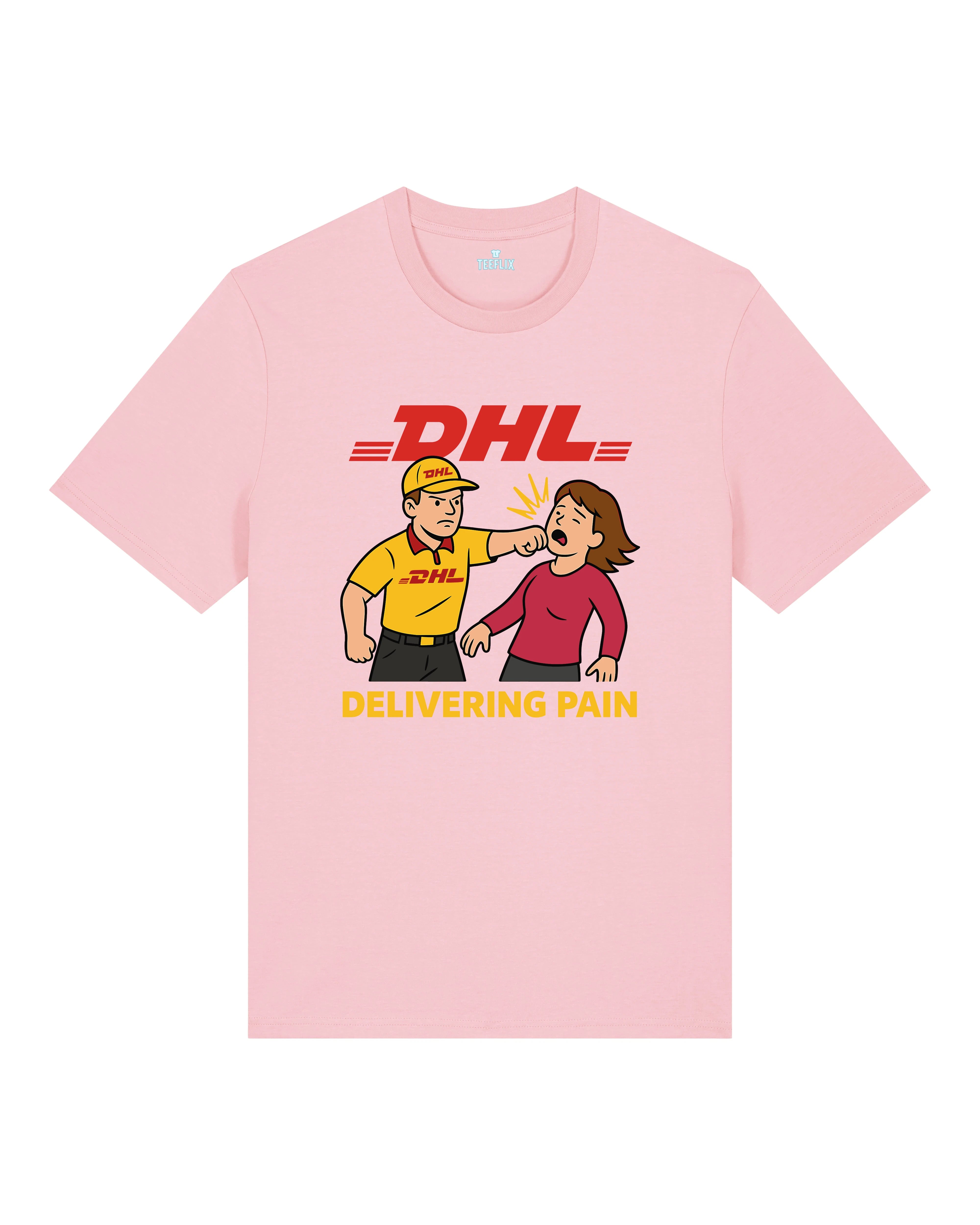 Satire Shirt DHL Parodie Delivering Pain | Teeflix