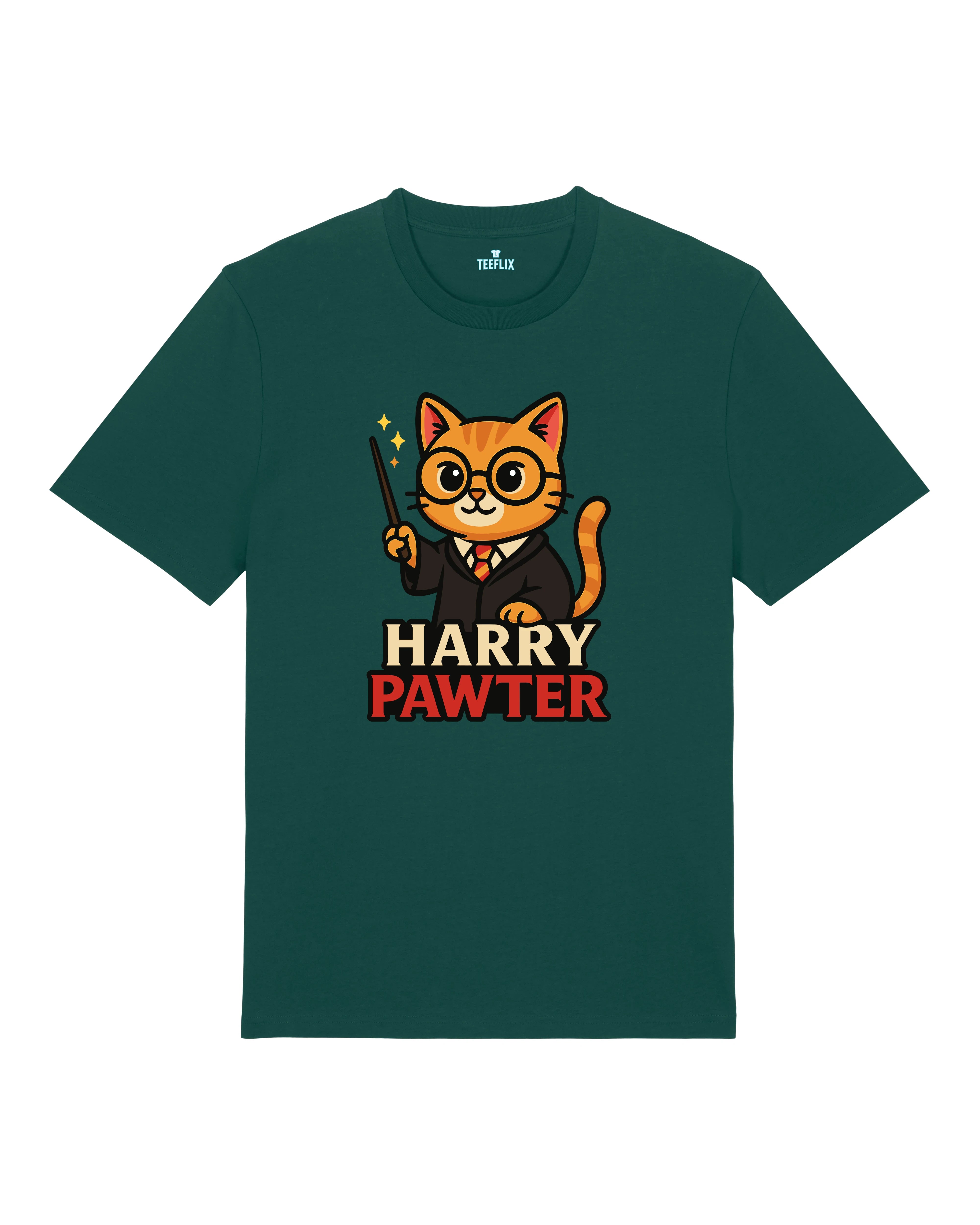 Harry Pawter Katze Lustiges T-Shirt Spruchshirt | Teeflix