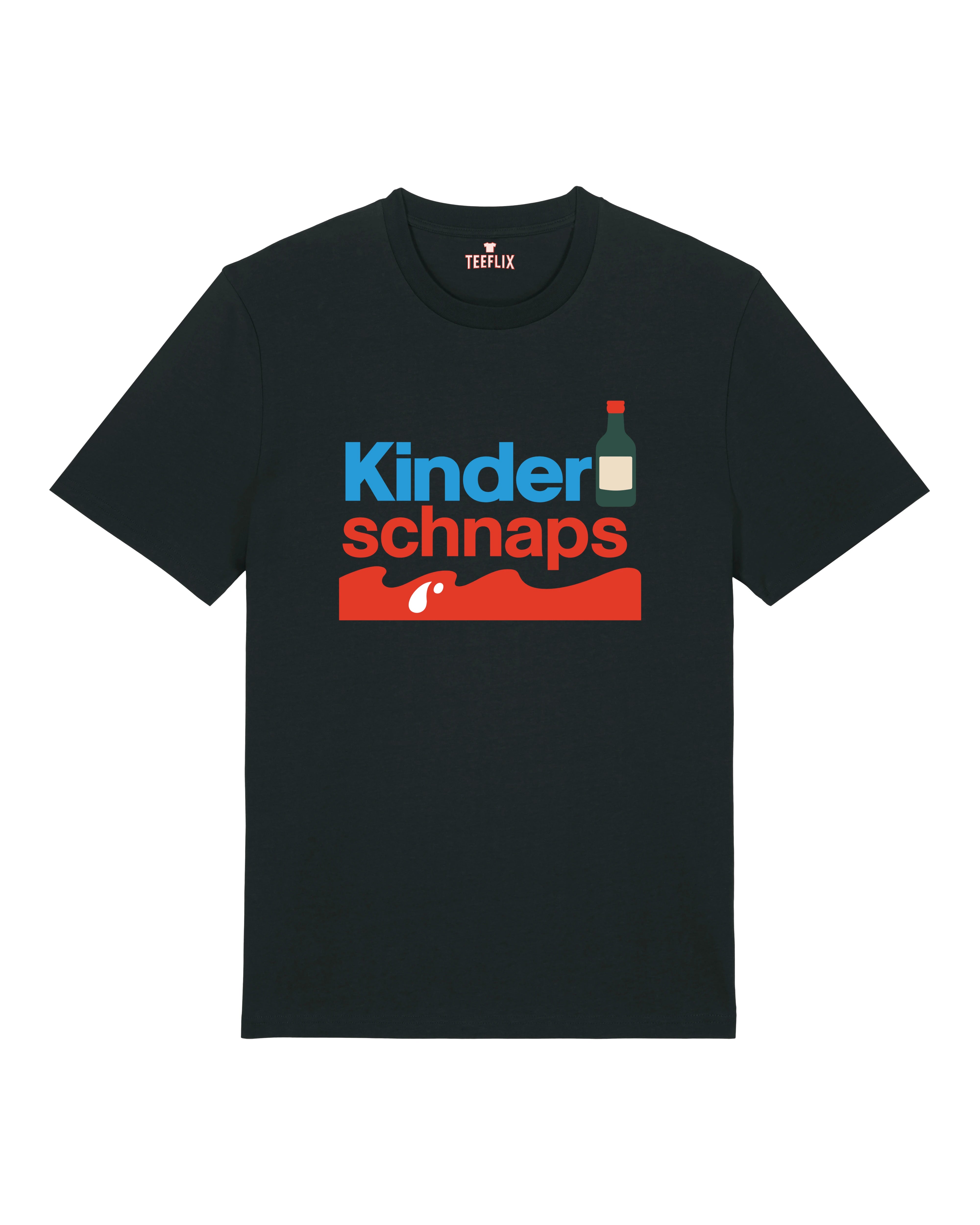 Kinderschnaps Shirt Schwarz – Lustiges Parodie T-Shirt Herren Damen