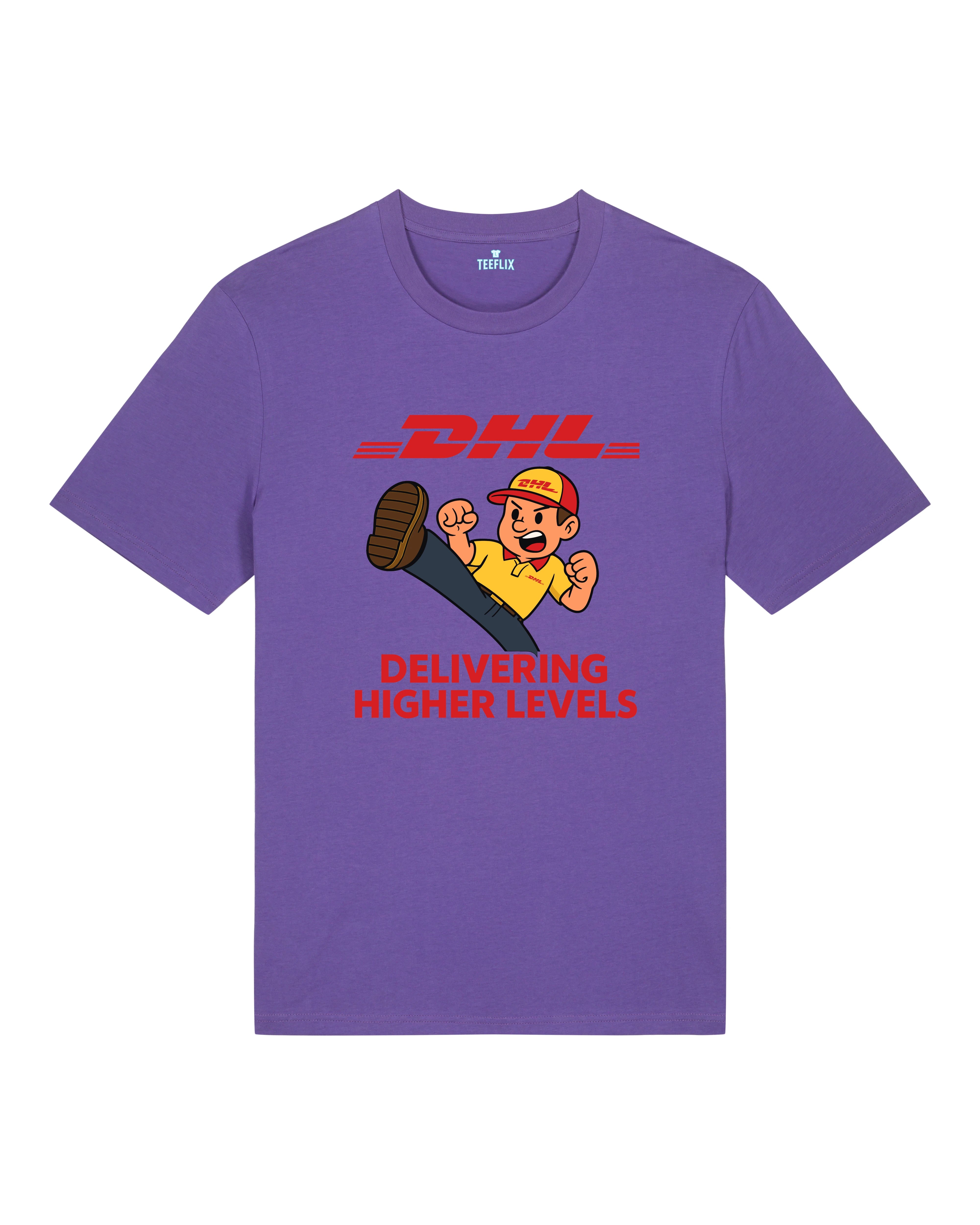 DHL Parodie Delivering Higher Levels Lustiges Shirt | Teeflix