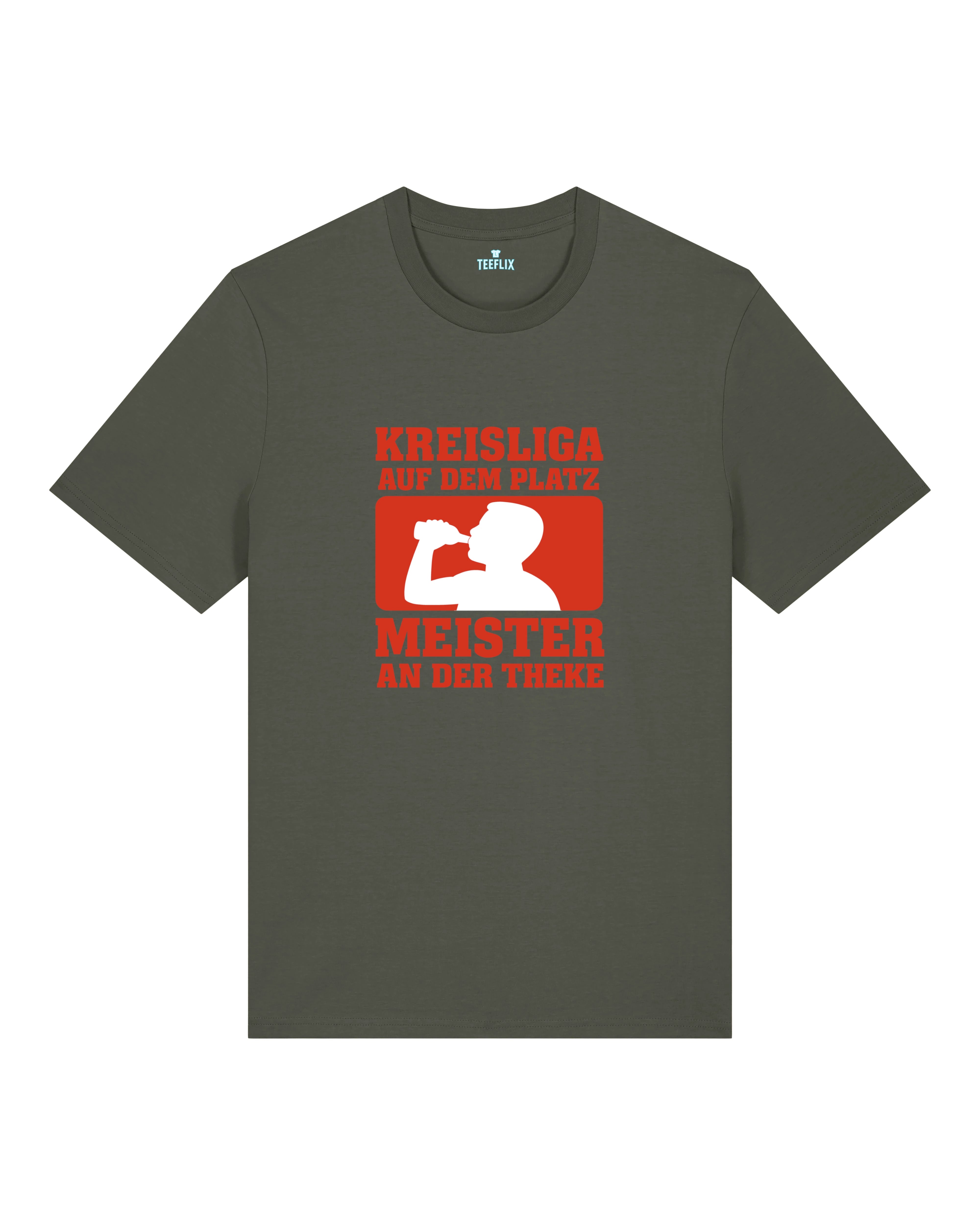 Kreisliga Shirt Meister an der Theke Fußball Spruchshirt | Teeflix