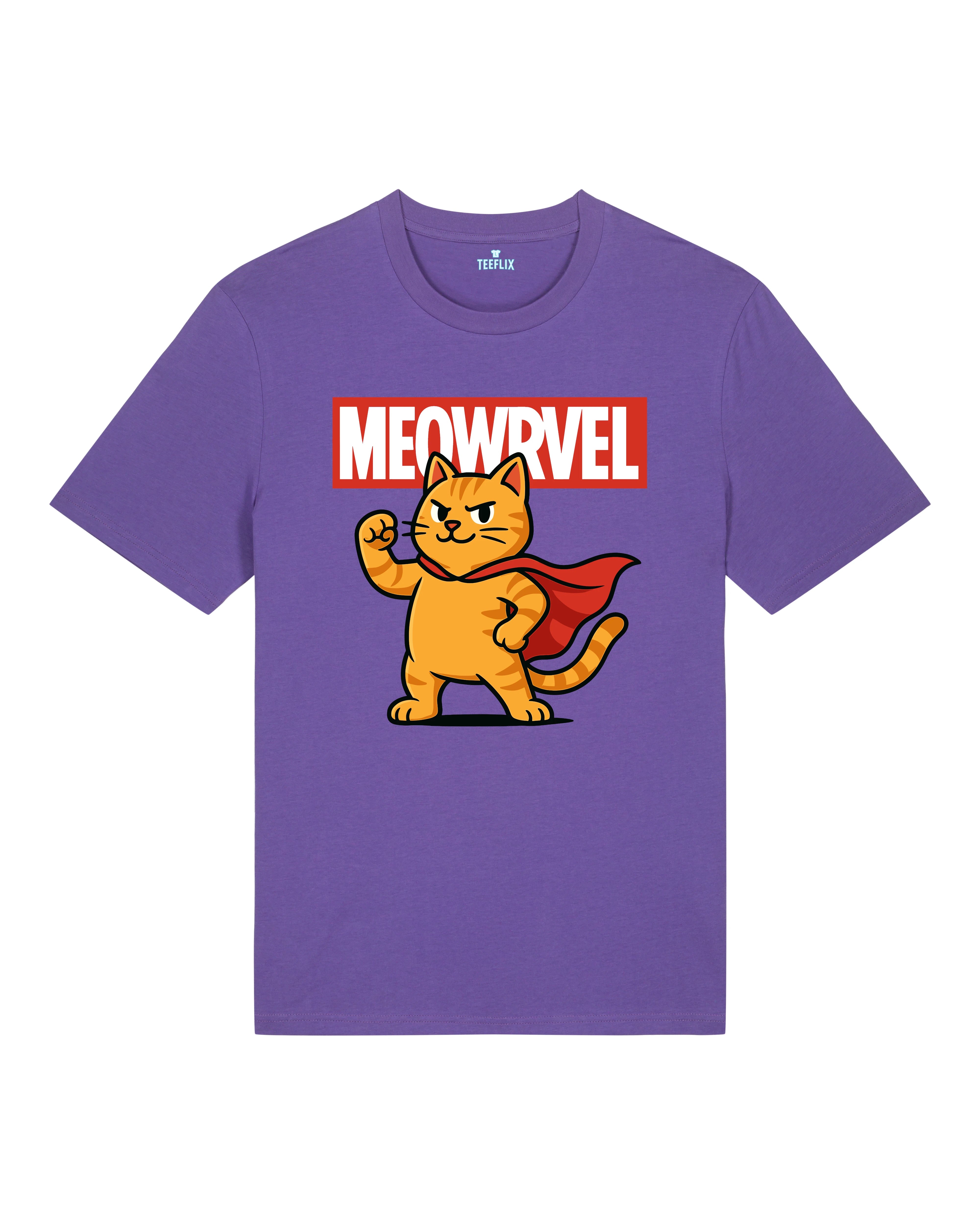 Meowrvel Superheld Lustiges Katzen T-Shirt Spruch | Teeflix