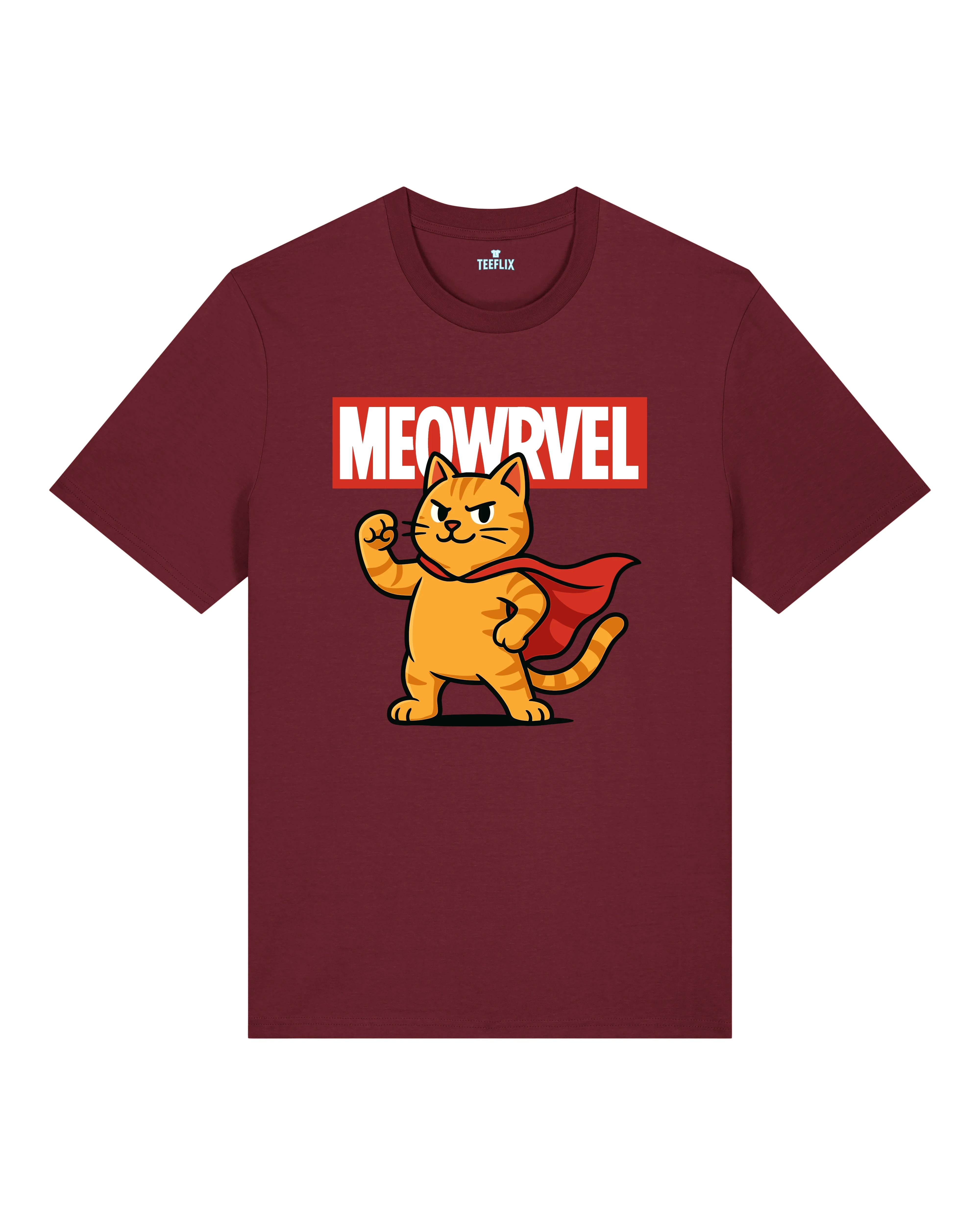 Meowrvel Superheld Lustiges Katzen T-Shirt Spruch | Teeflix